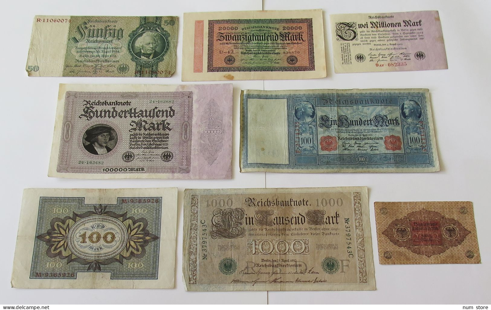 GERMANY COLLECTION BANKNOTES, LOT 15pc EMPIRE #xb 253 - Collezioni