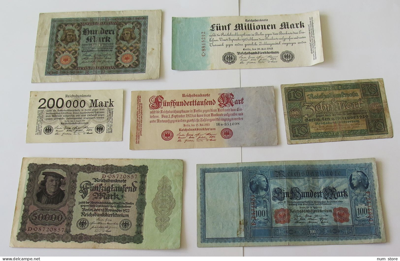 GERMANY COLLECTION BANKNOTES, LOT 15pc EMPIRE #xb 251 - Colecciones