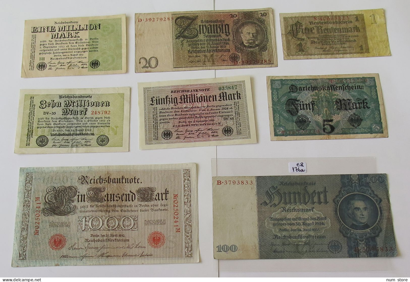 GERMANY COLLECTION BANKNOTES, LOT 15pc EMPIRE #xb 251 - Collections