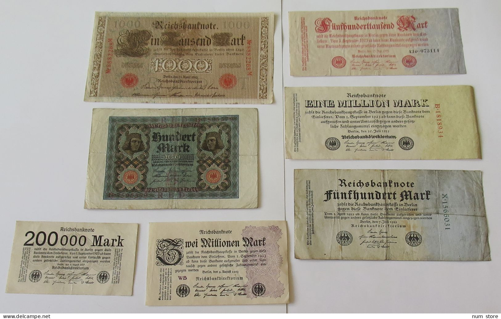 GERMANY COLLECTION BANKNOTES, LOT 15pc EMPIRE #xb 237 - Colecciones