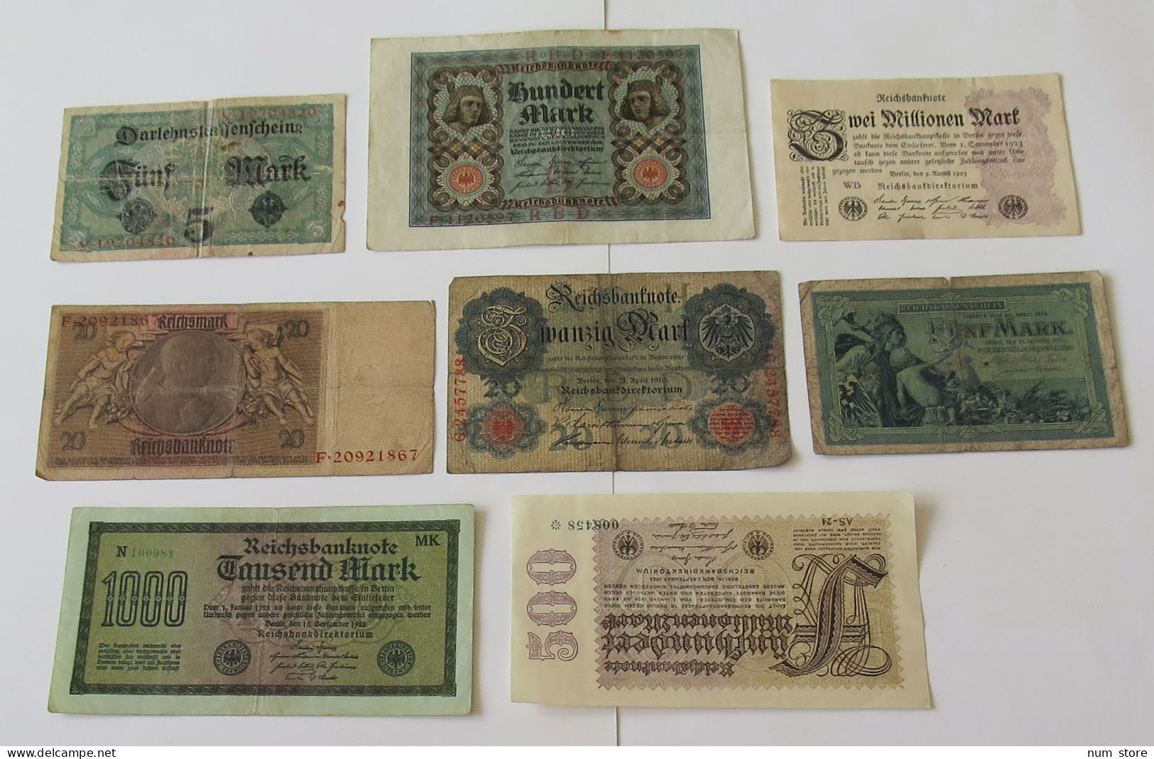 GERMANY COLLECTION BANKNOTES, LOT 15pc EMPIRE #xb 231 - Colecciones