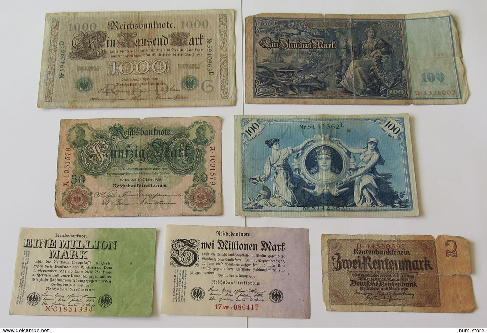 GERMANY COLLECTION BANKNOTES, LOT 15pc EMPIRE #xb 231 - Sammlungen