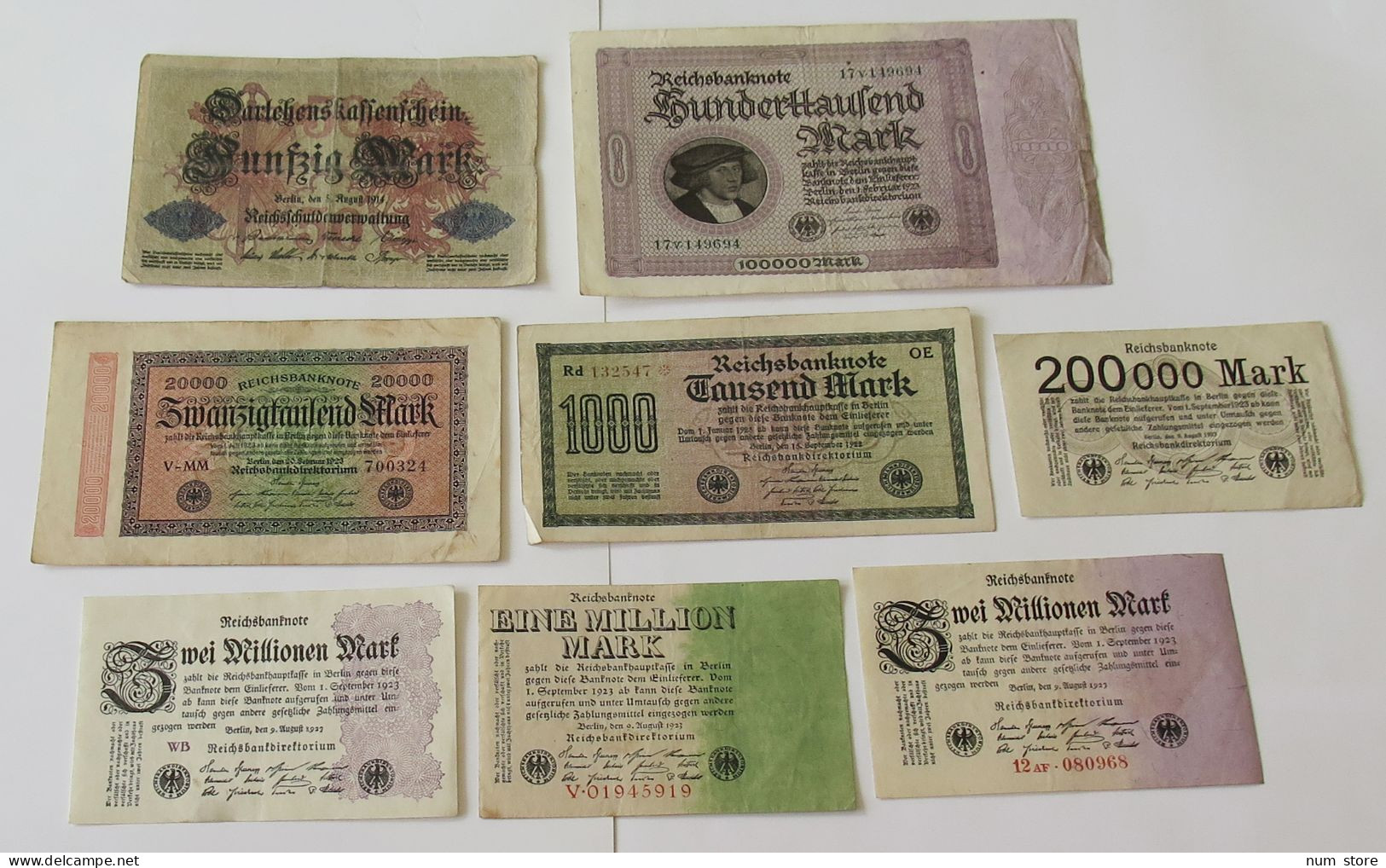 GERMANY COLLECTION BANKNOTES, LOT 15pc EMPIRE #xb 223 - Colecciones