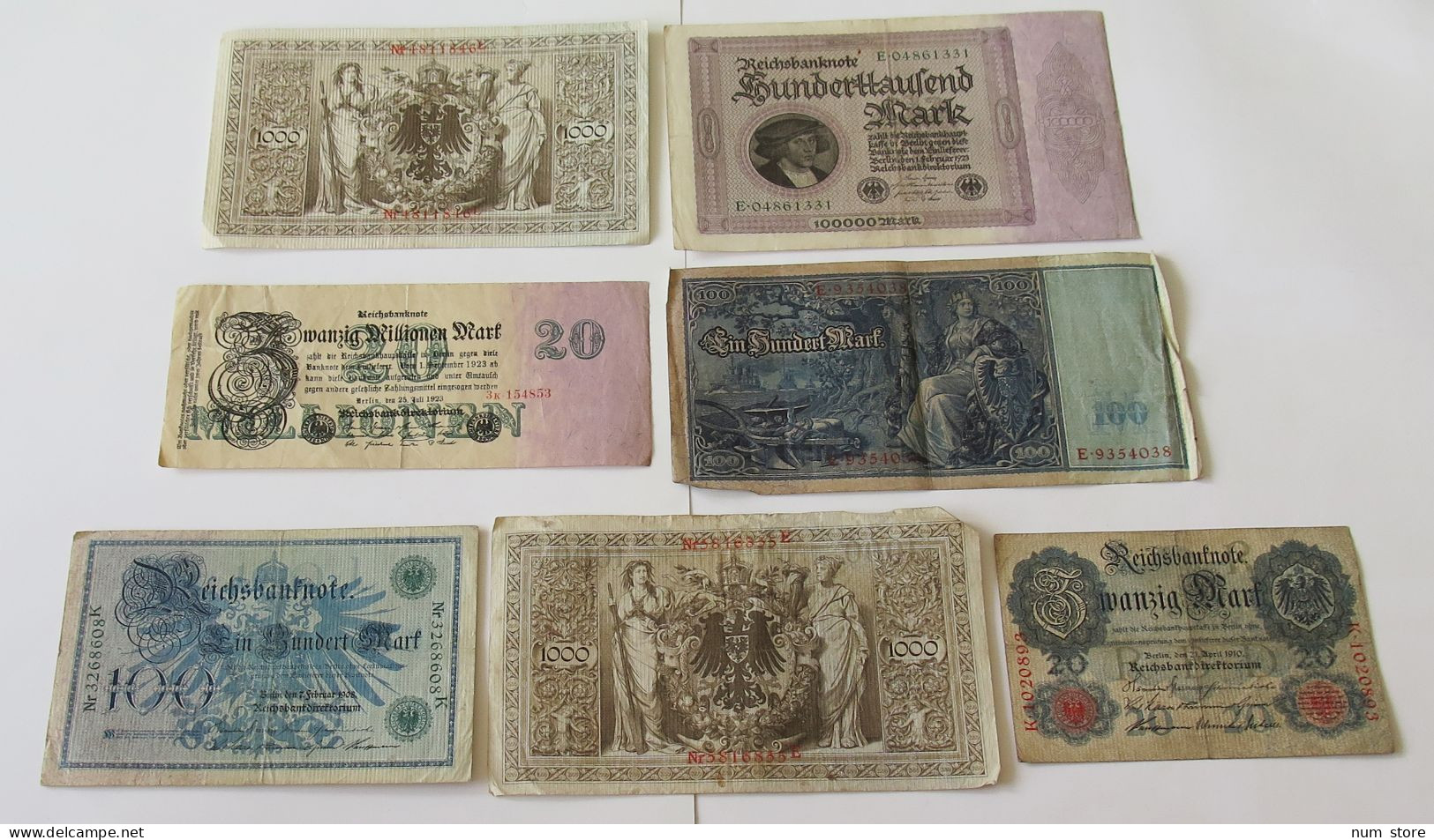 GERMANY COLLECTION BANKNOTES, LOT 15pc EMPIRE #xb 223 - Colecciones