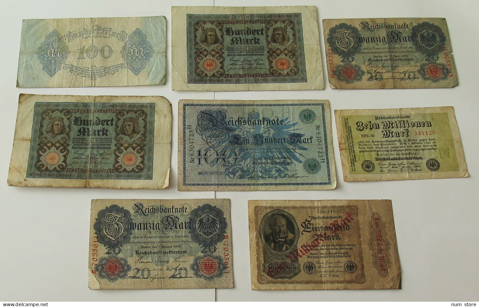 GERMANY COLLECTION BANKNOTES, LOT 15pc EMPIRE #xb 215 - Sammlungen