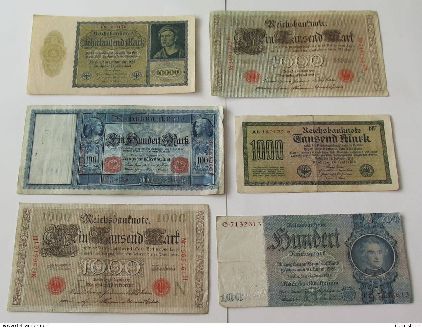 GERMANY COLLECTION BANKNOTES, LOT 15pc EMPIRE #xb 221 - Colecciones