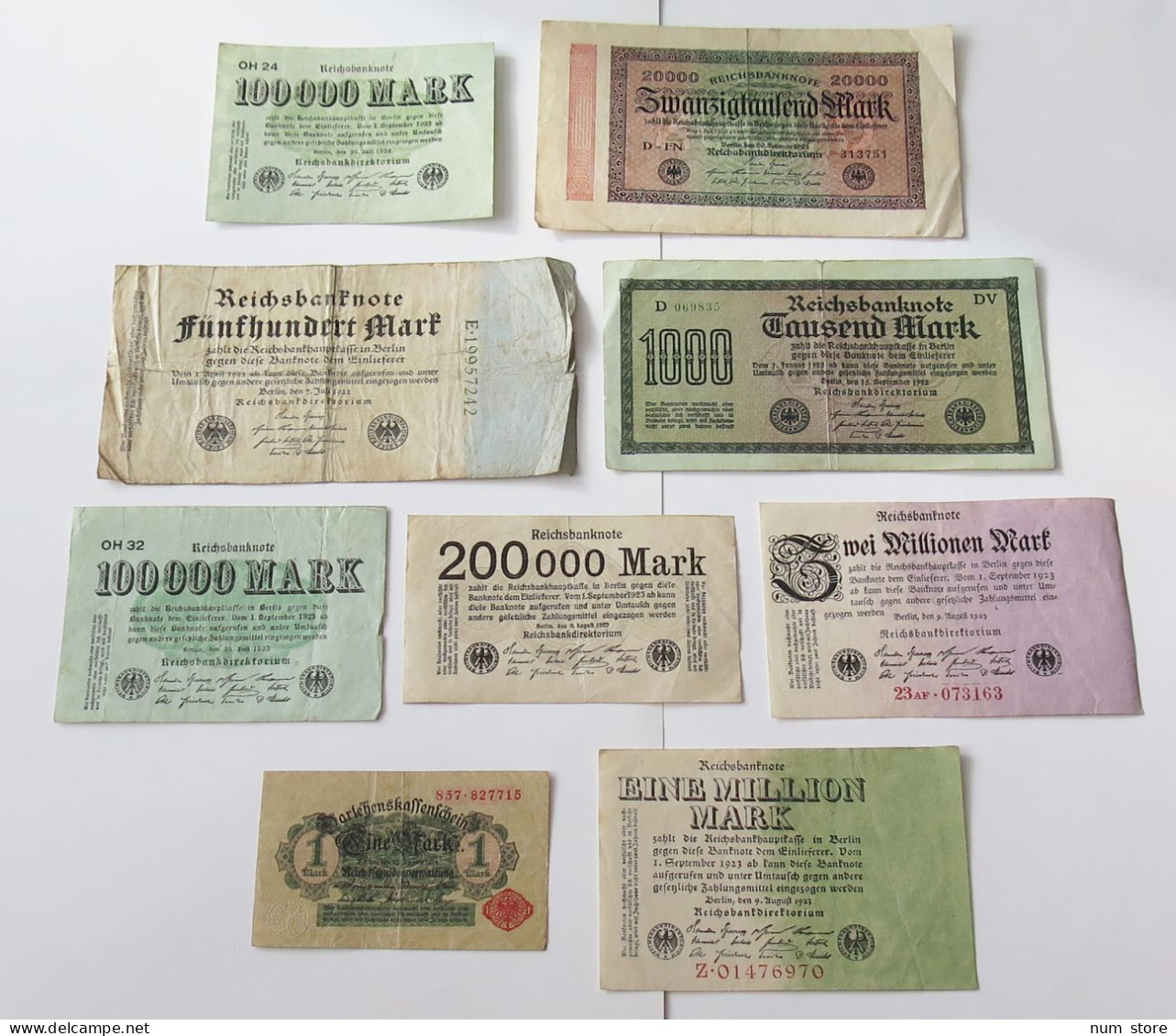 GERMANY COLLECTION BANKNOTES, LOT 15pc EMPIRE #xb 221 - Collections