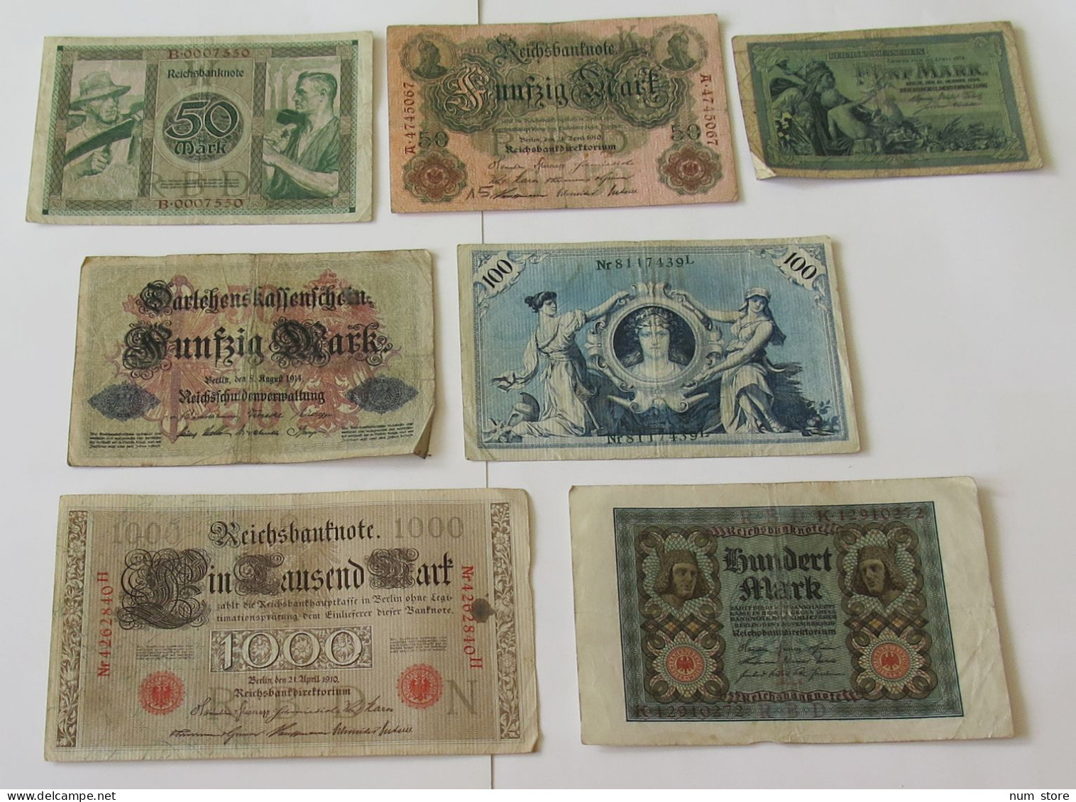 GERMANY COLLECTION BANKNOTES, LOT 15pc EMPIRE #xb 225 - Collezioni