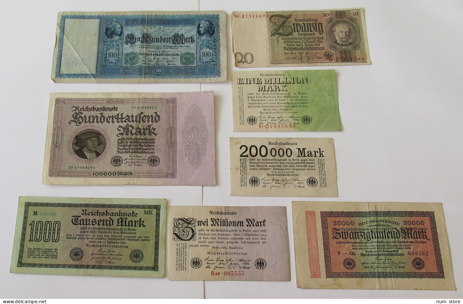 GERMANY COLLECTION BANKNOTES, LOT 15pc EMPIRE #xb 225 - Collezioni