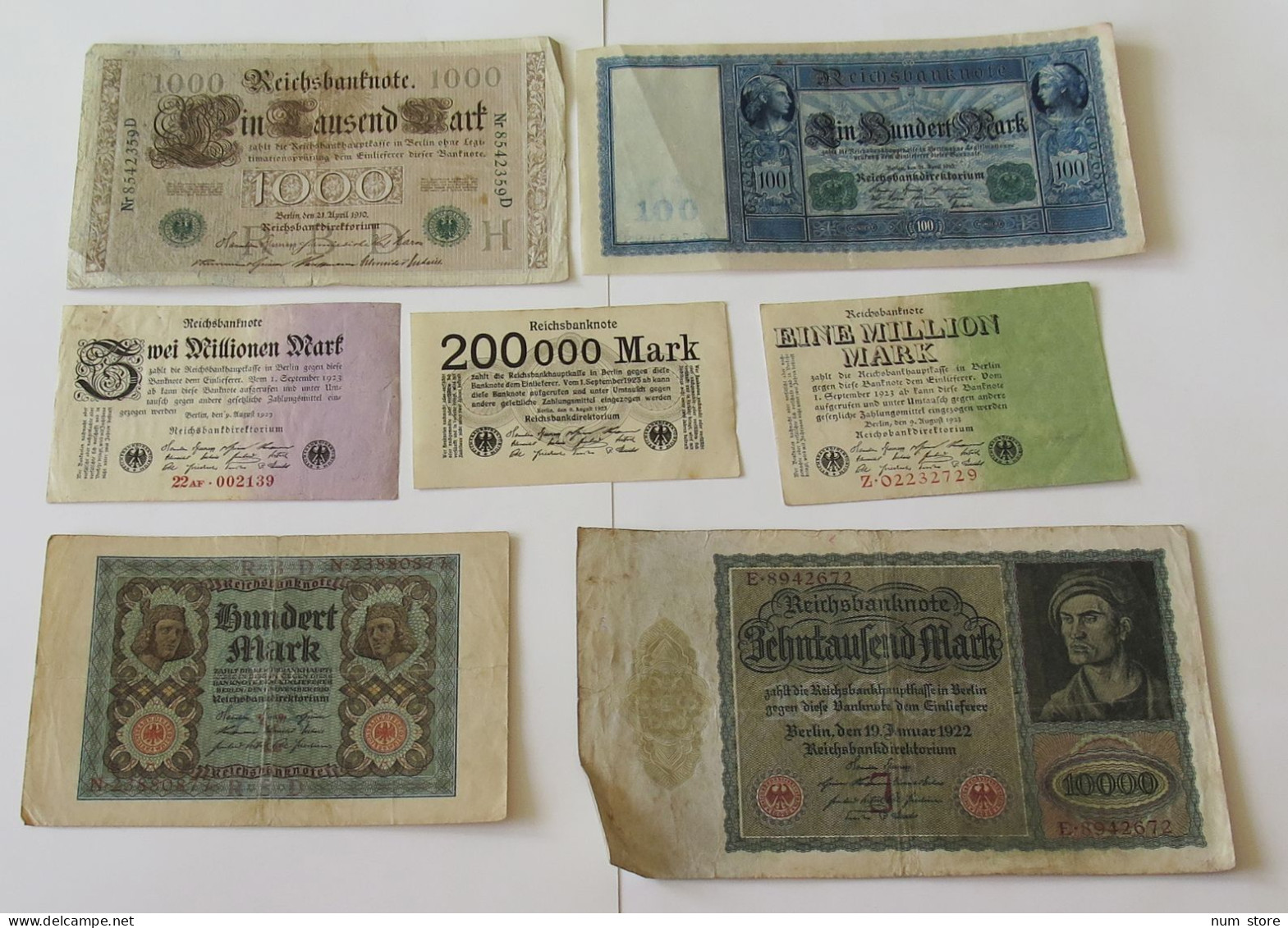 GERMANY COLLECTION BANKNOTES, LOT 15pc EMPIRE #xb 227 - Colecciones