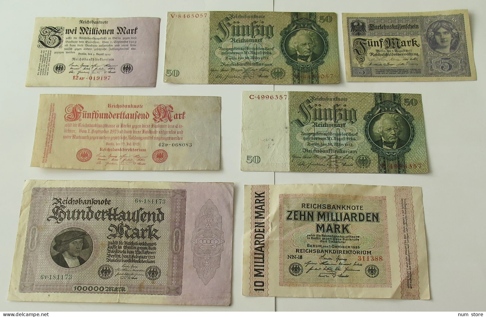 GERMANY COLLECTION BANKNOTES, LOT 15pc EMPIRE #xb 217 - Collections