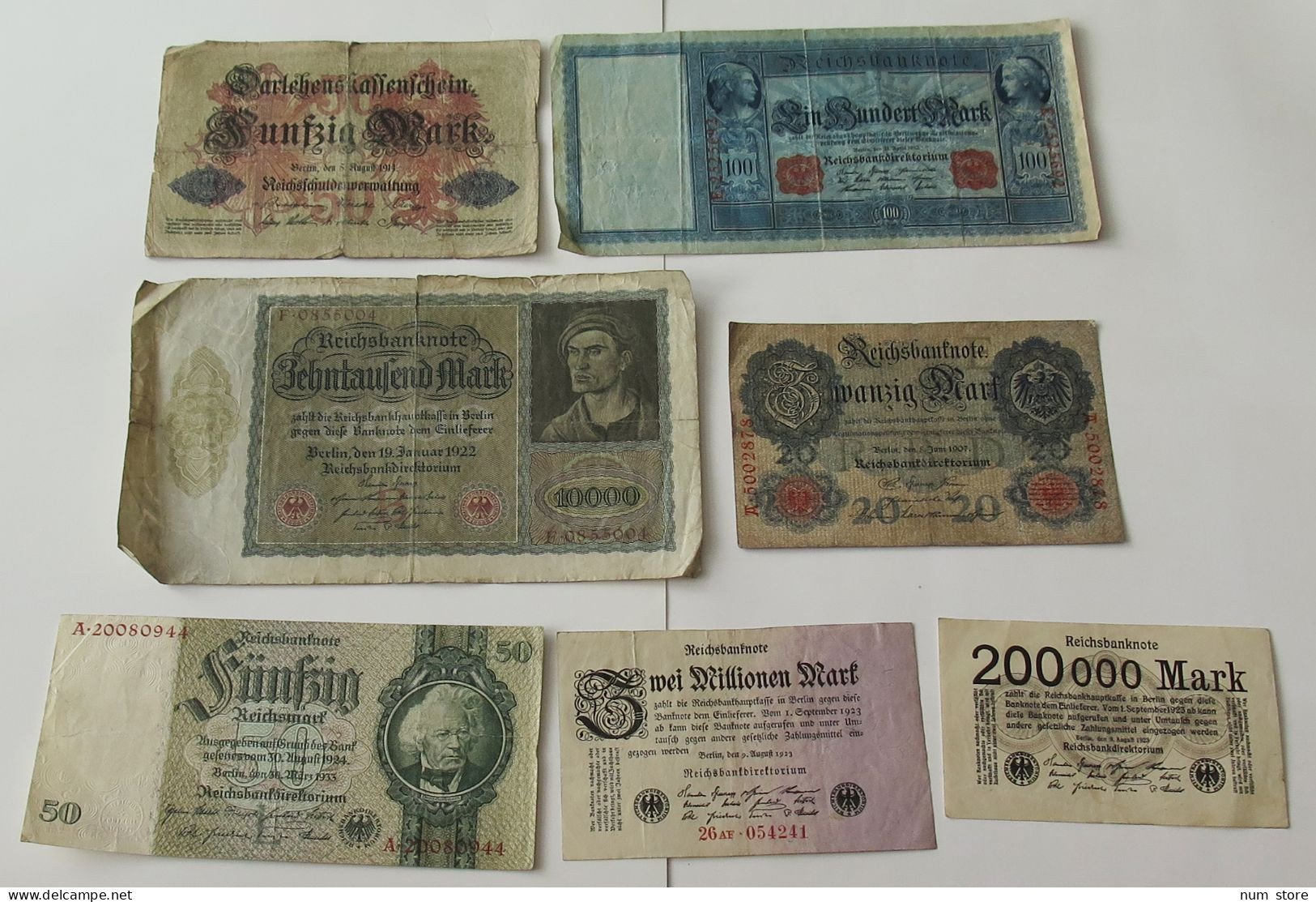 GERMANY COLLECTION BANKNOTES, LOT 15pc EMPIRE #xb 219 - Collections