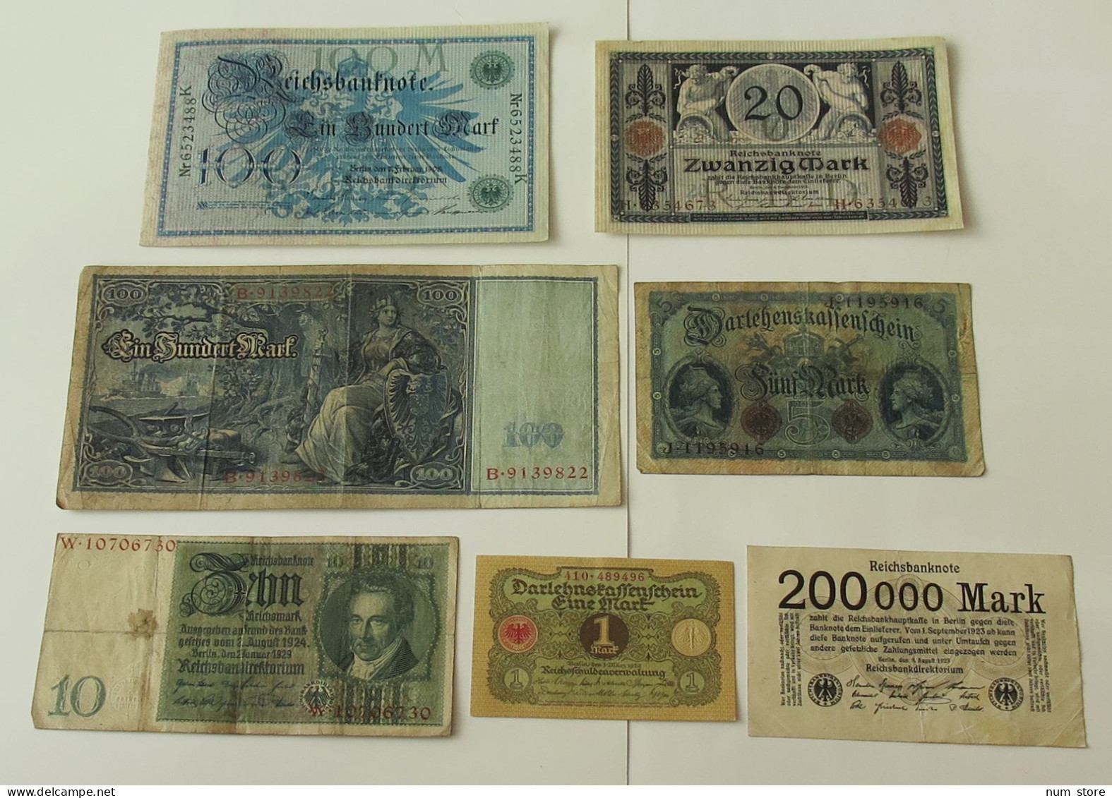 GERMANY COLLECTION BANKNOTES, LOT 15pc EMPIRE #xb 199 - Colecciones