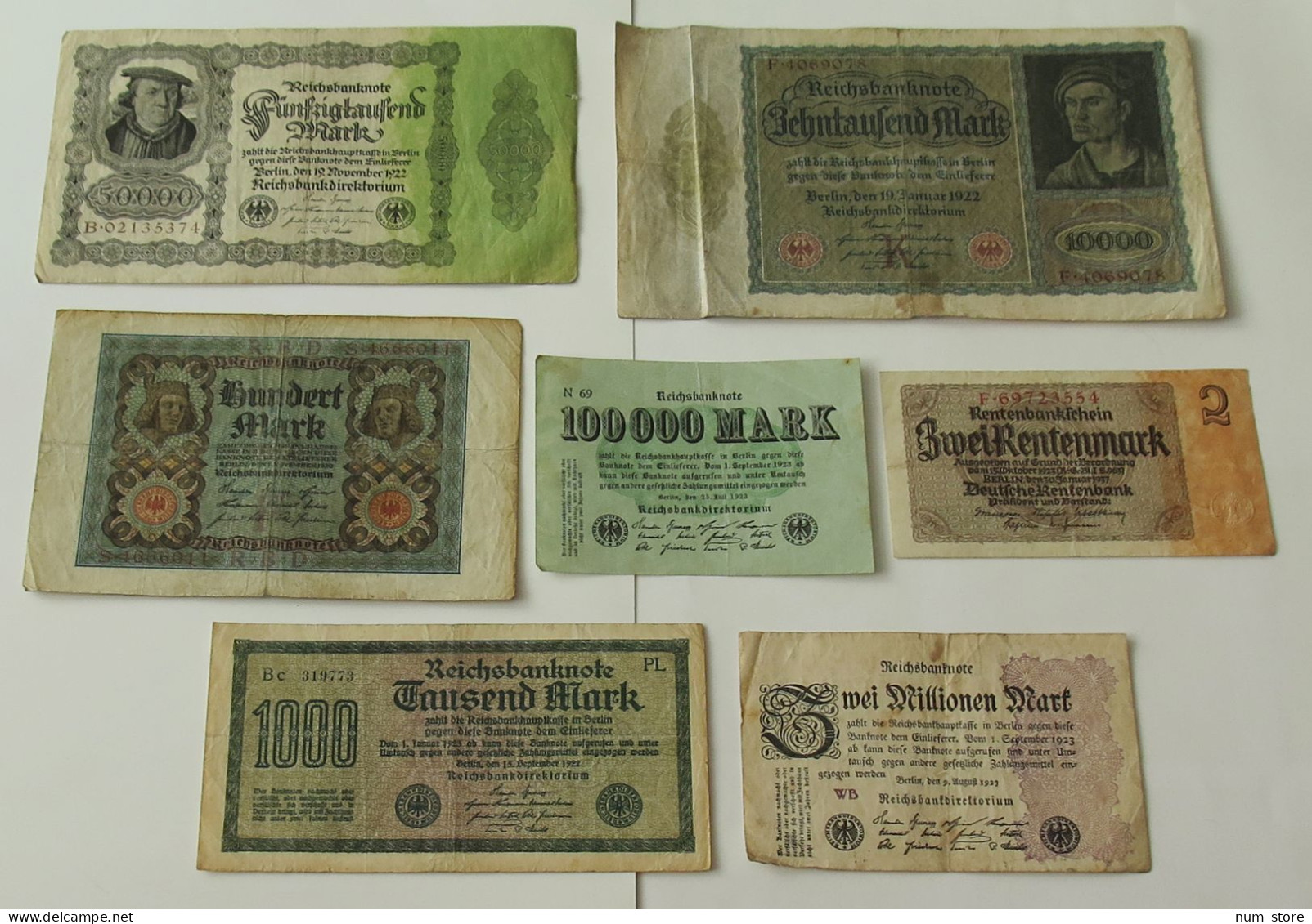 GERMANY COLLECTION BANKNOTES, LOT 15pc EMPIRE #xb 213 - Sammlungen