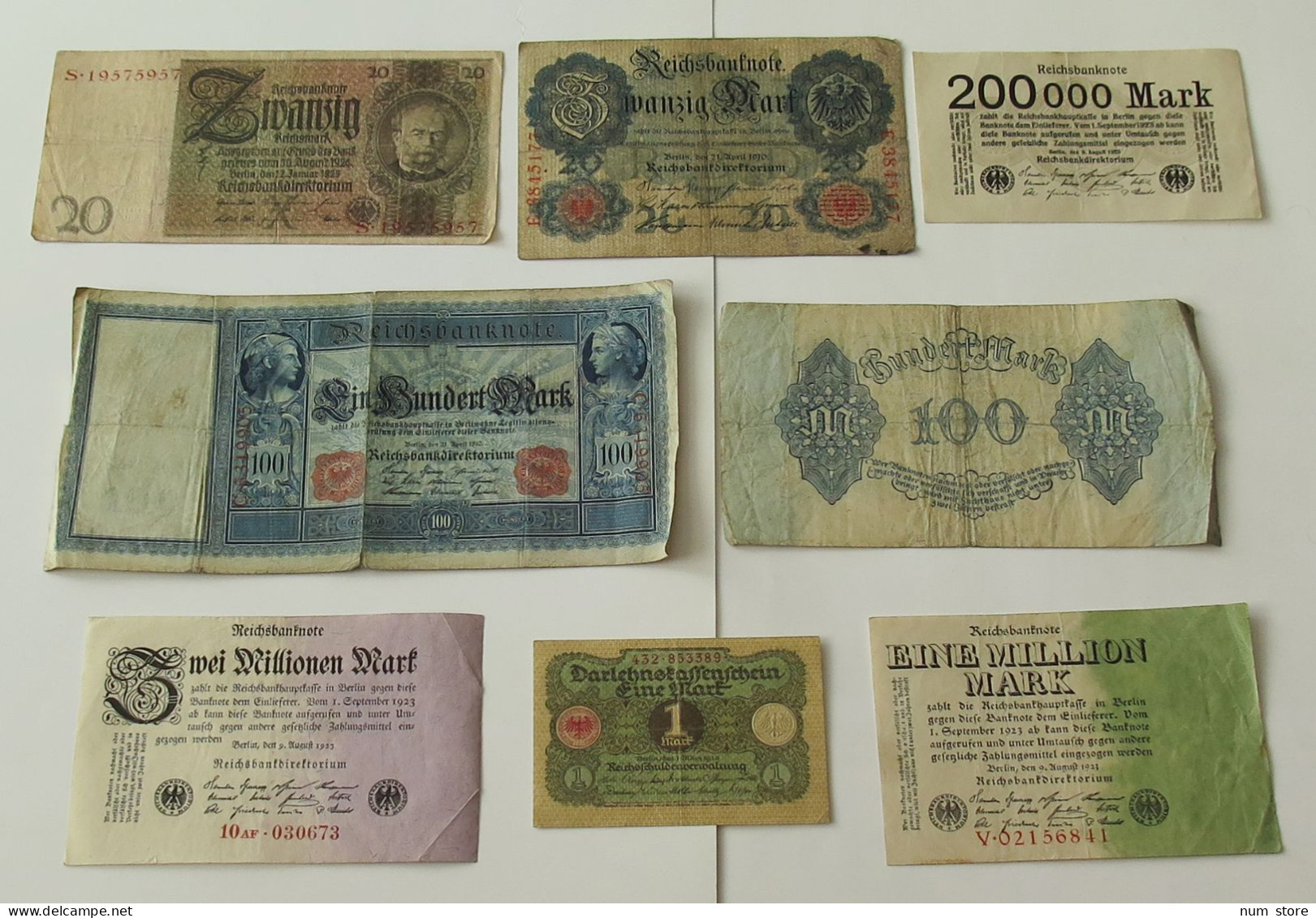 GERMANY COLLECTION BANKNOTES, LOT 15pc EMPIRE #xb 207 - Collections