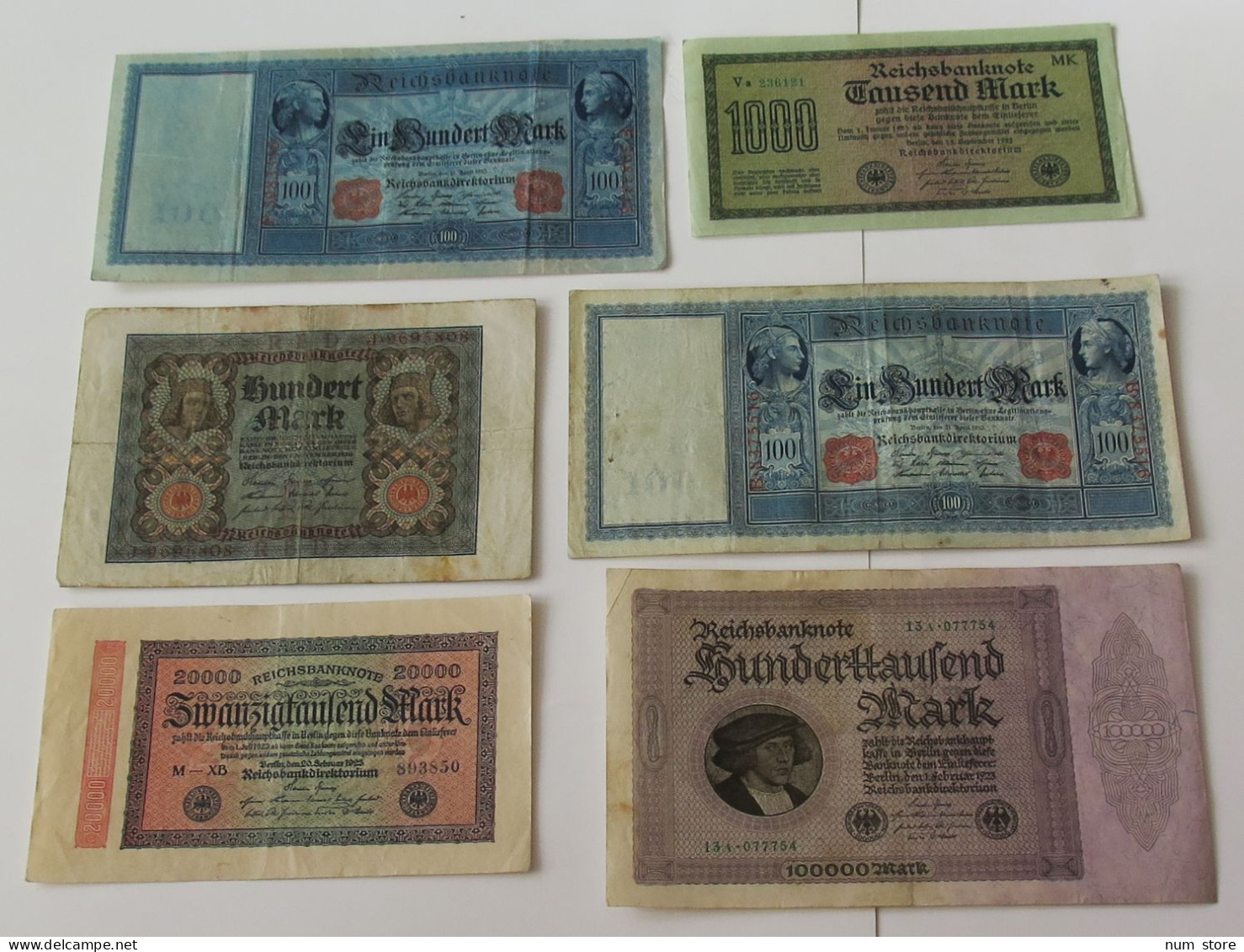 GERMANY COLLECTION BANKNOTES, LOT 15pc EMPIRE #xb 185 - Collections