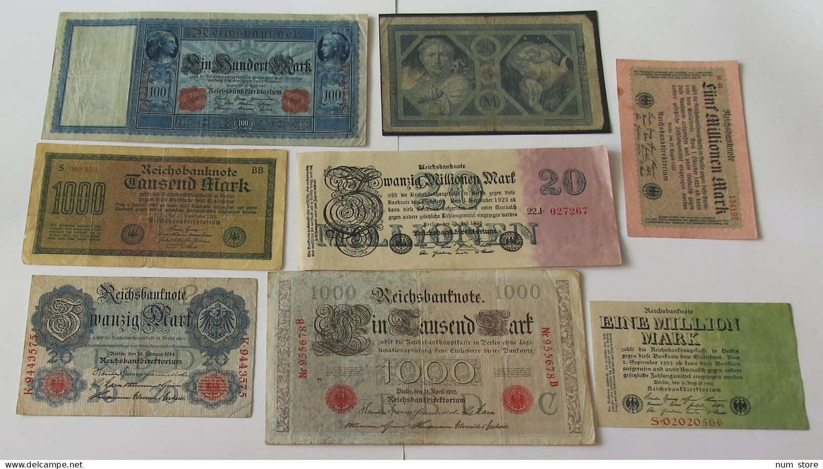 GERMANY COLLECTION BANKNOTES, LOT 15pc EMPIRE #xb 177 - Sammlungen