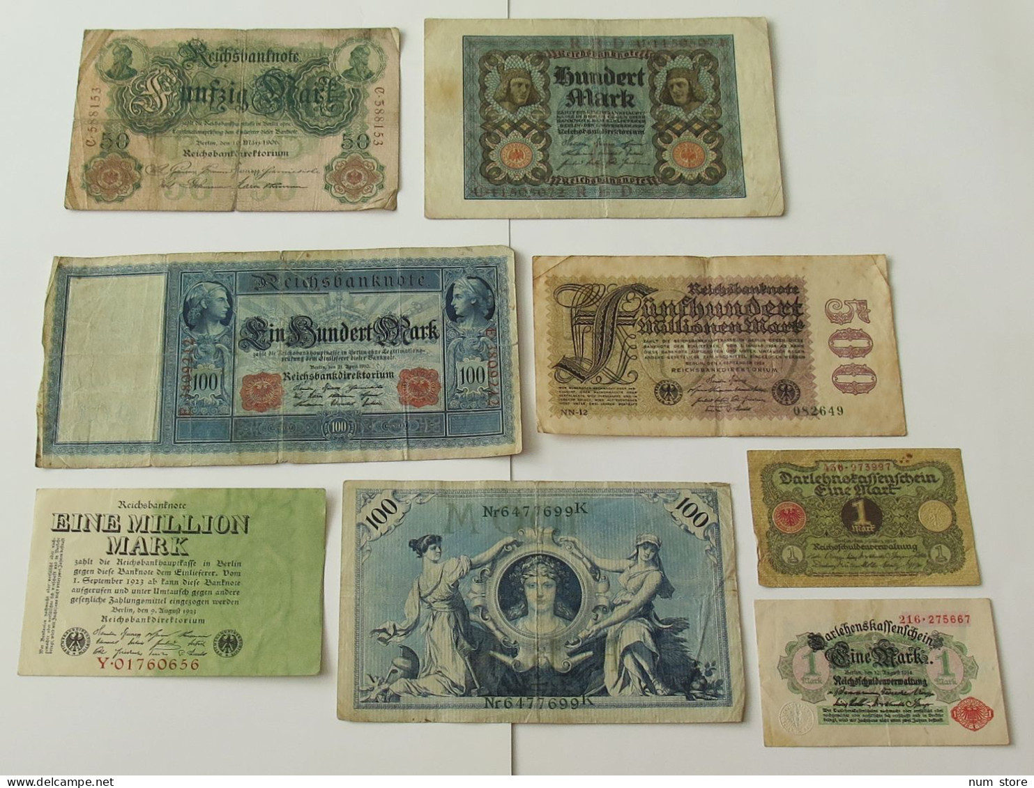 GERMANY COLLECTION BANKNOTES, LOT 15pc EMPIRE #xb 209 - Colecciones