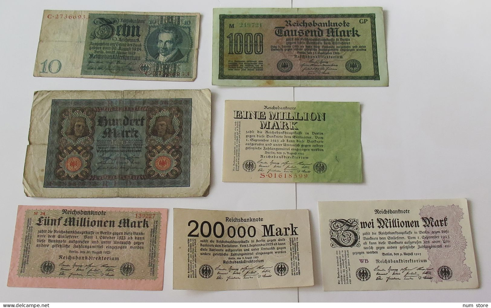 GERMANY COLLECTION BANKNOTES, LOT 15pc EMPIRE #xb 183 - Colecciones