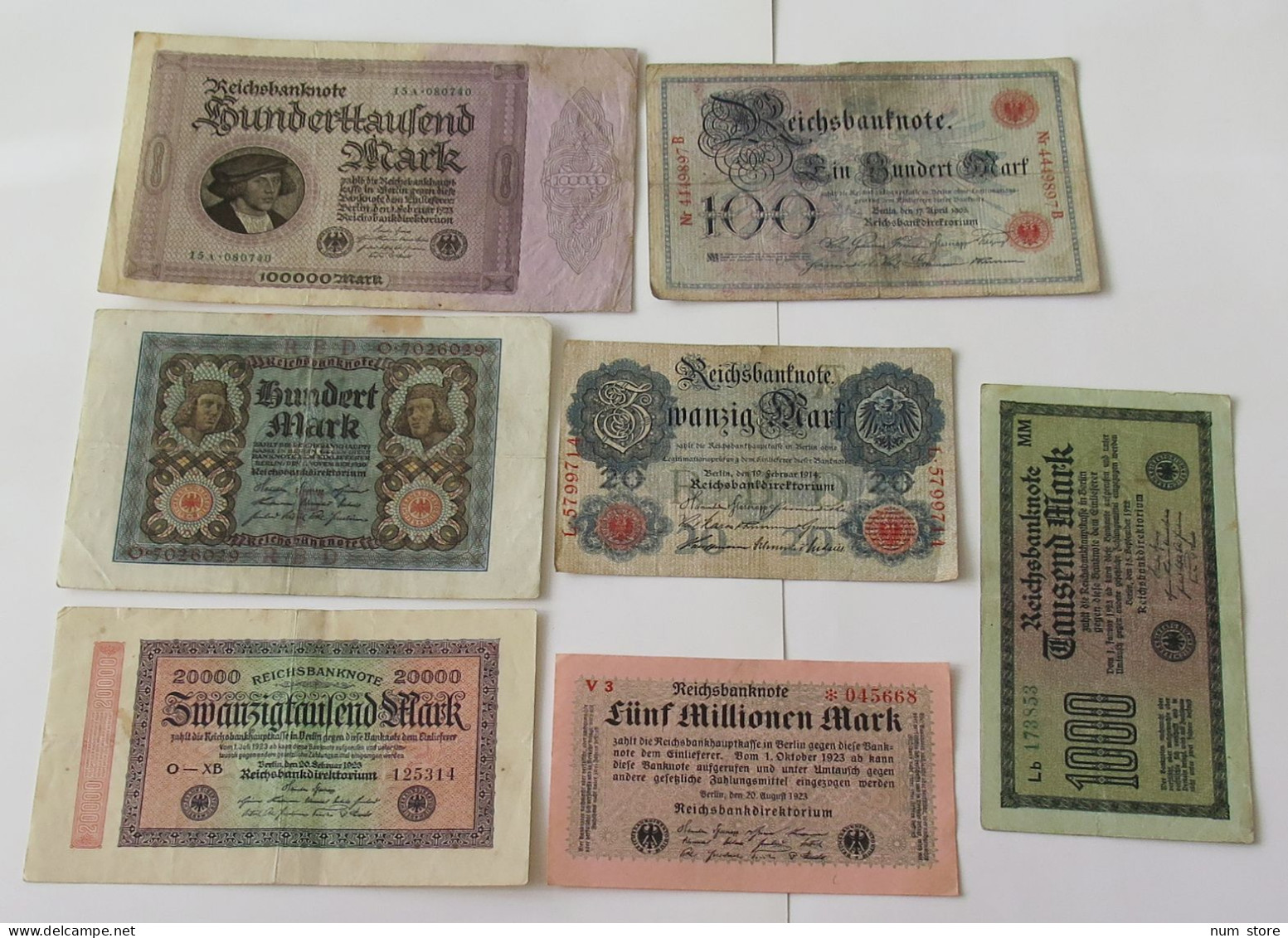 GERMANY COLLECTION BANKNOTES, LOT 15pc EMPIRE #xb 159 - Collections