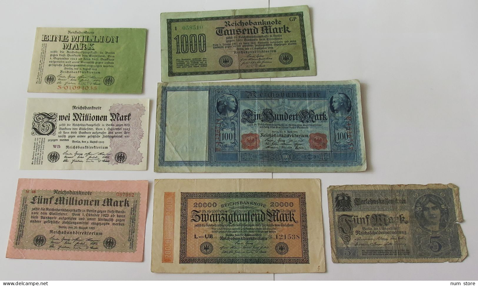 GERMANY COLLECTION BANKNOTES, LOT 15pc EMPIRE #xb 175 - Collections