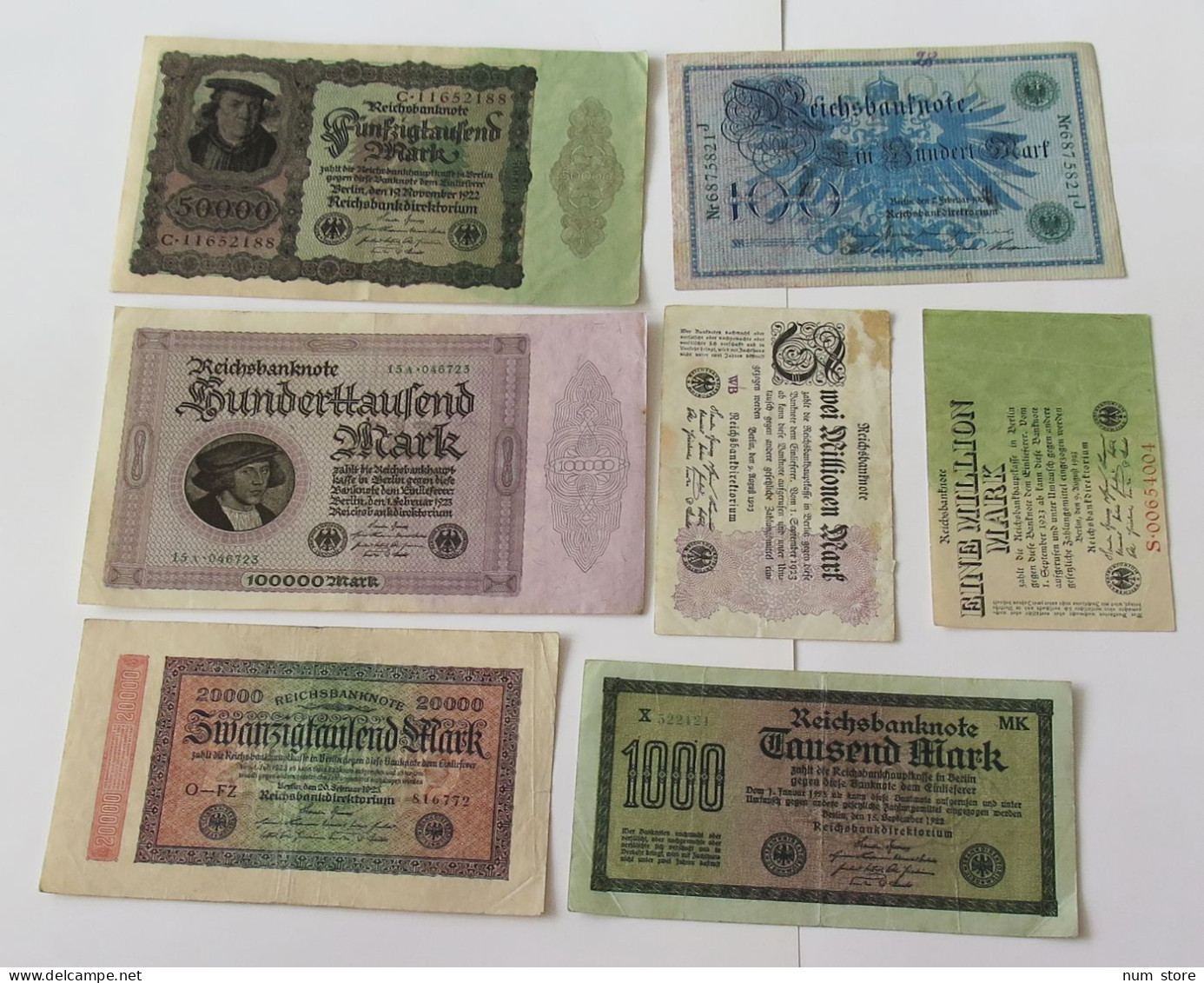 GERMANY COLLECTION BANKNOTES, LOT 15pc EMPIRE #xb 171 - Colecciones