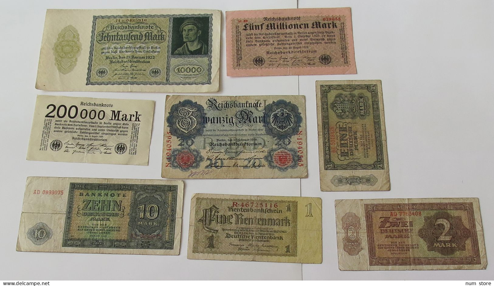 GERMANY COLLECTION BANKNOTES, LOT 15pc EMPIRE #xb 171 - Collections