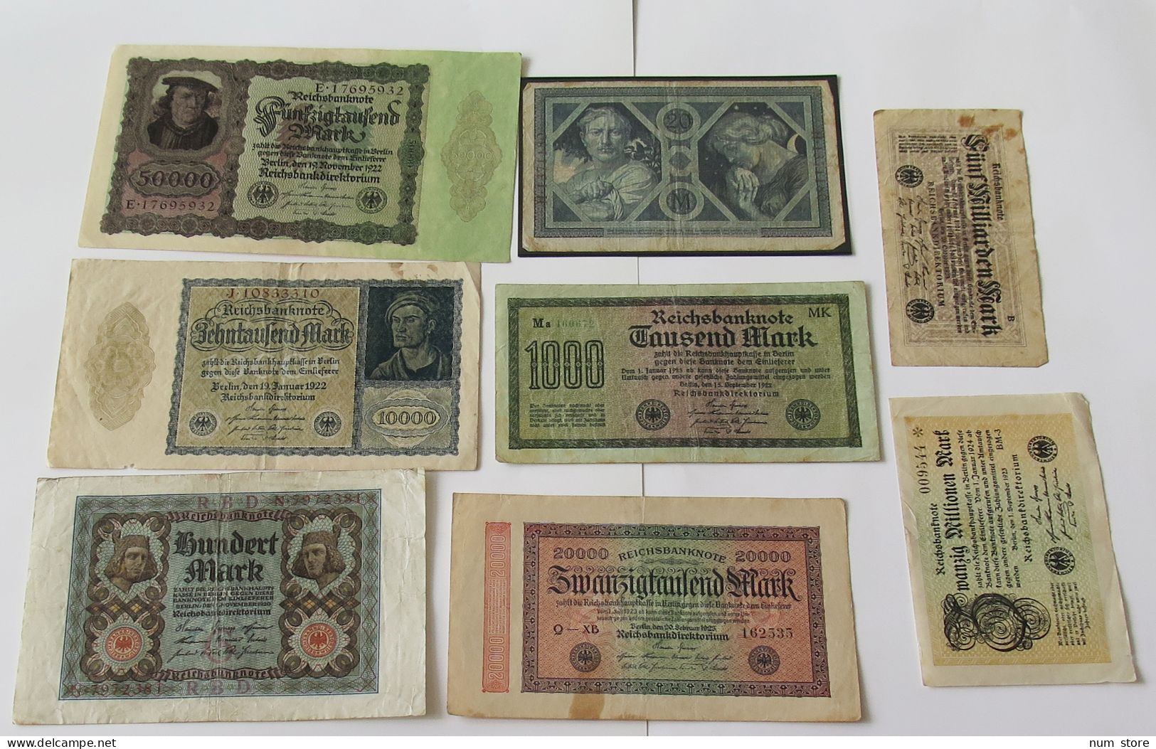 GERMANY COLLECTION BANKNOTES, LOT 15pc EMPIRE #xb 153 - Collections