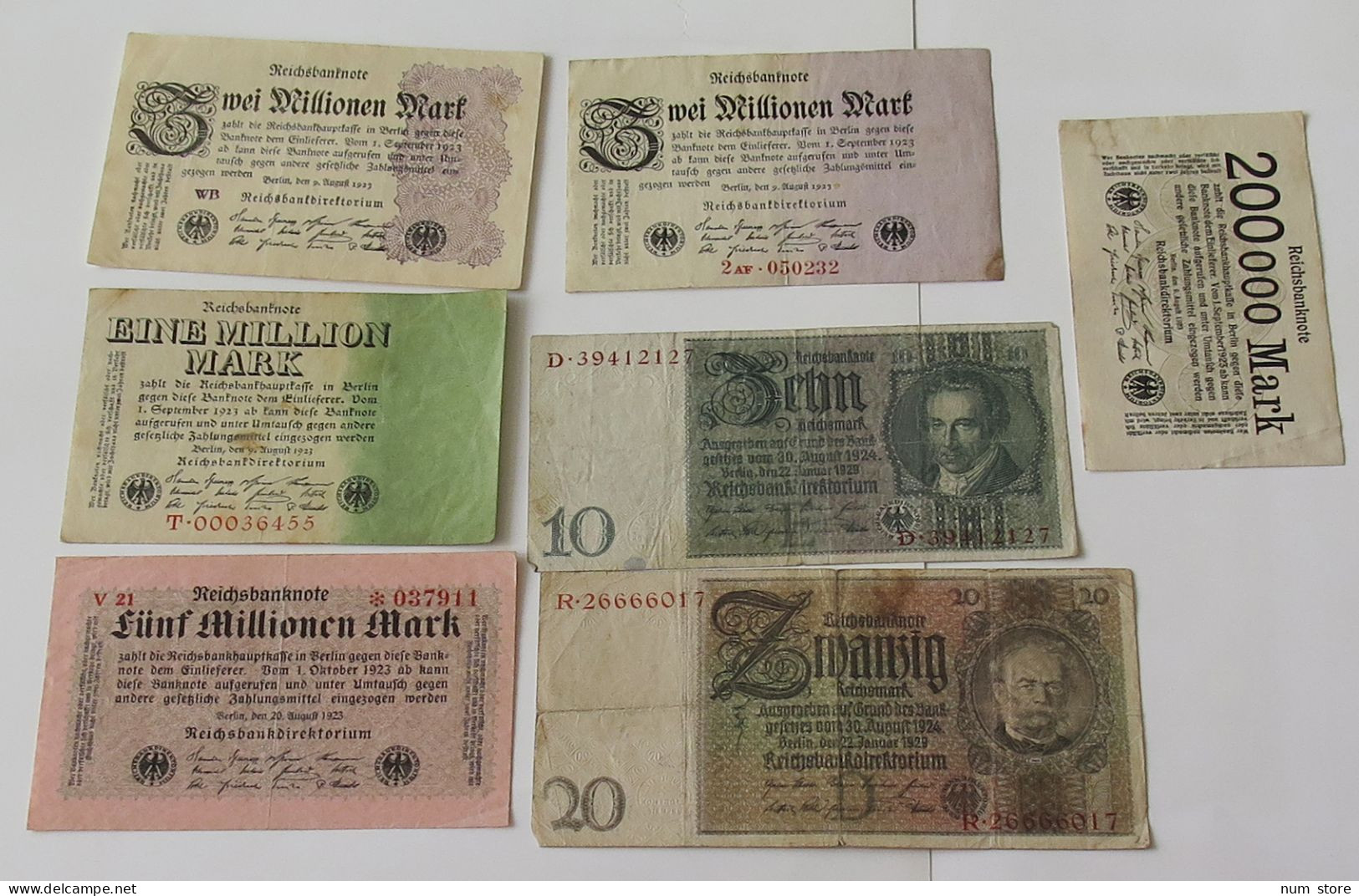 GERMANY COLLECTION BANKNOTES, LOT 15pc EMPIRE #xb 153 - Sammlungen