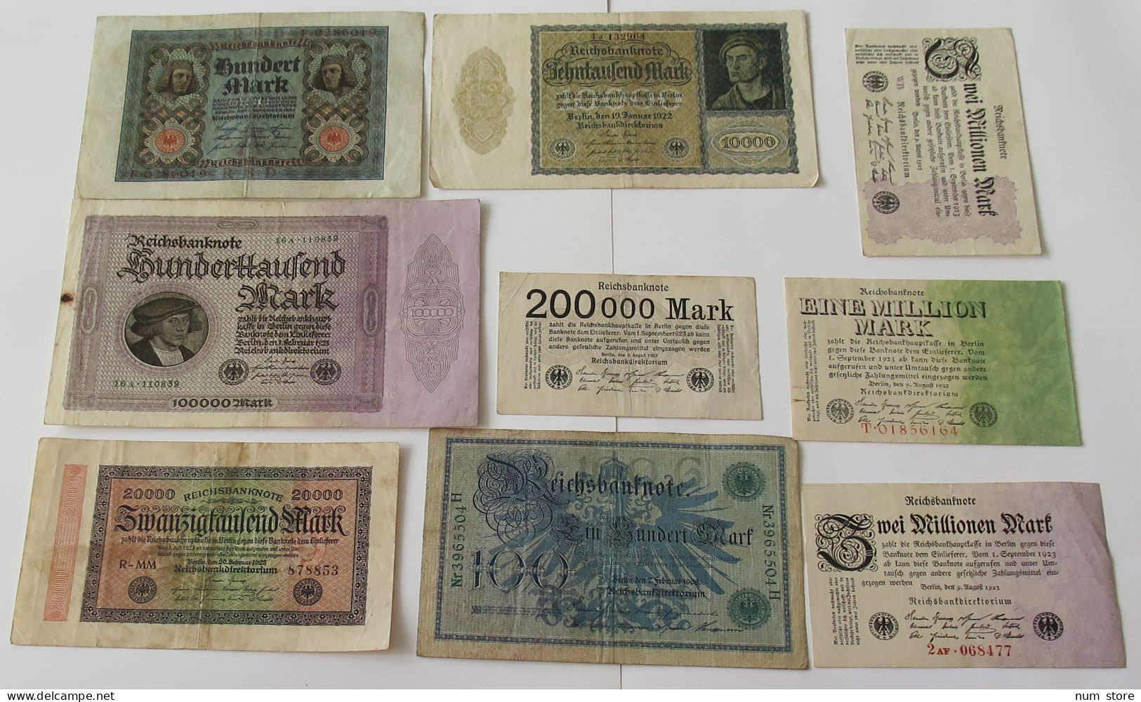 GERMANY COLLECTION BANKNOTES, LOT 15pc EMPIRE #xb 149 - Collezioni