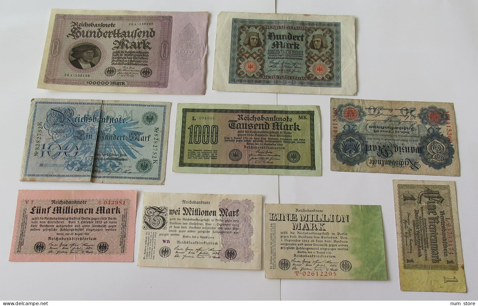 GERMANY COLLECTION BANKNOTES, LOT 15pc EMPIRE #xb 155 - Collezioni