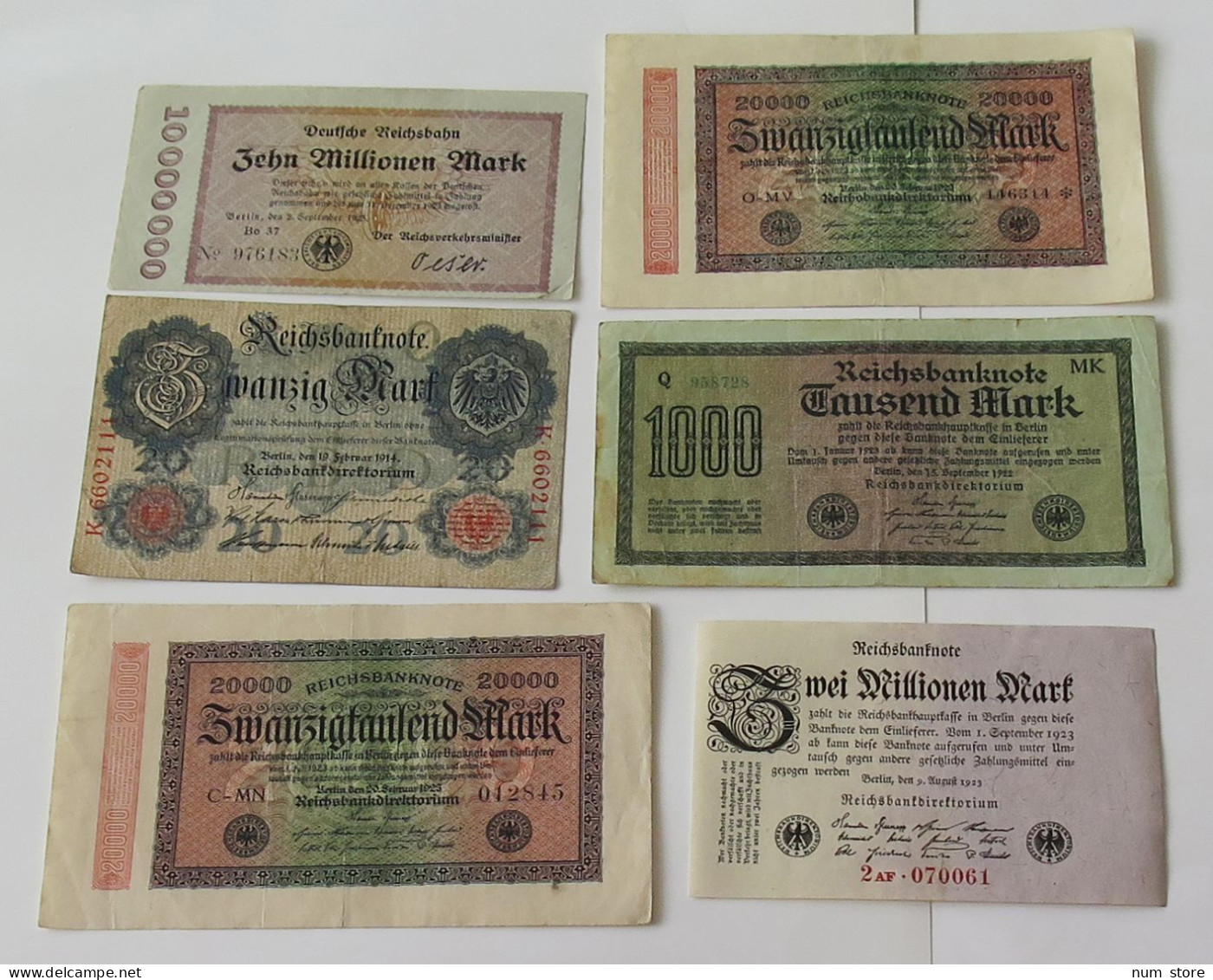 GERMANY COLLECTION BANKNOTES, LOT 15pc EMPIRE #xb 155 - Collections