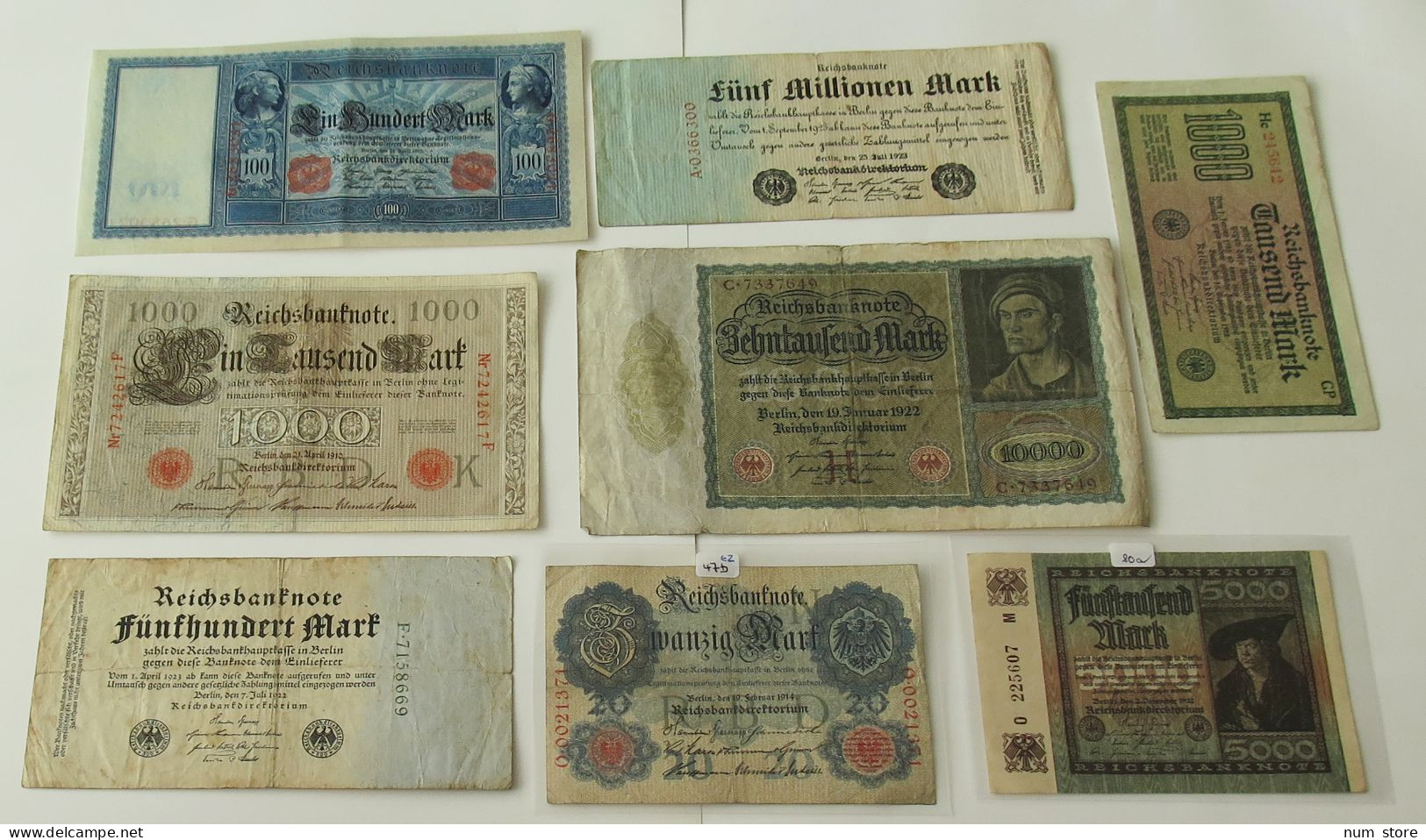 GERMANY COLLECTION BANKNOTES, LOT 15pc EMPIRE #xb 111 - Verzamelingen