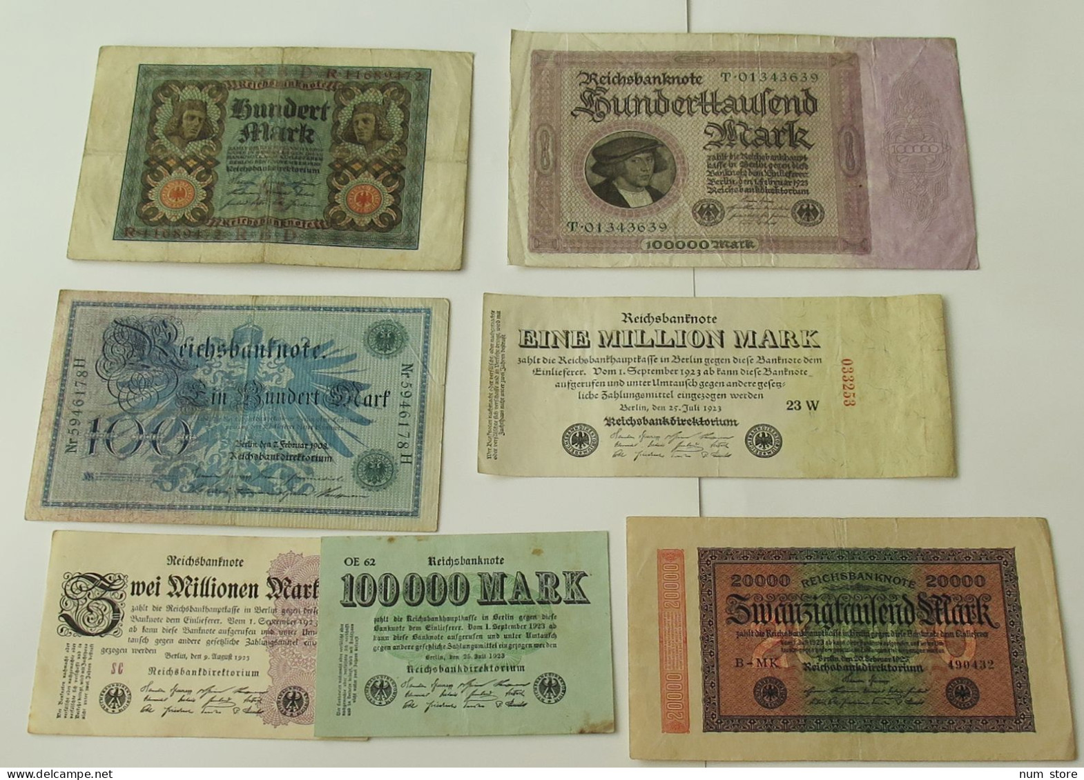 GERMANY COLLECTION BANKNOTES, LOT 15pc EMPIRE #xb 111 - Colecciones