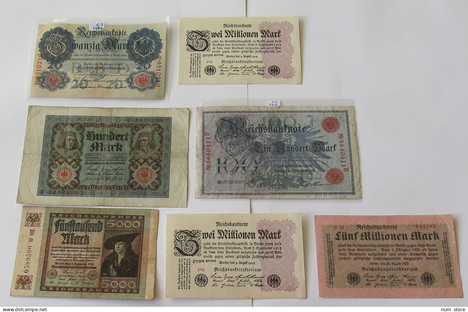 GERMANY COLLECTION BANKNOTES, LOT 15pc EMPIRE #xb 095 - Collezioni