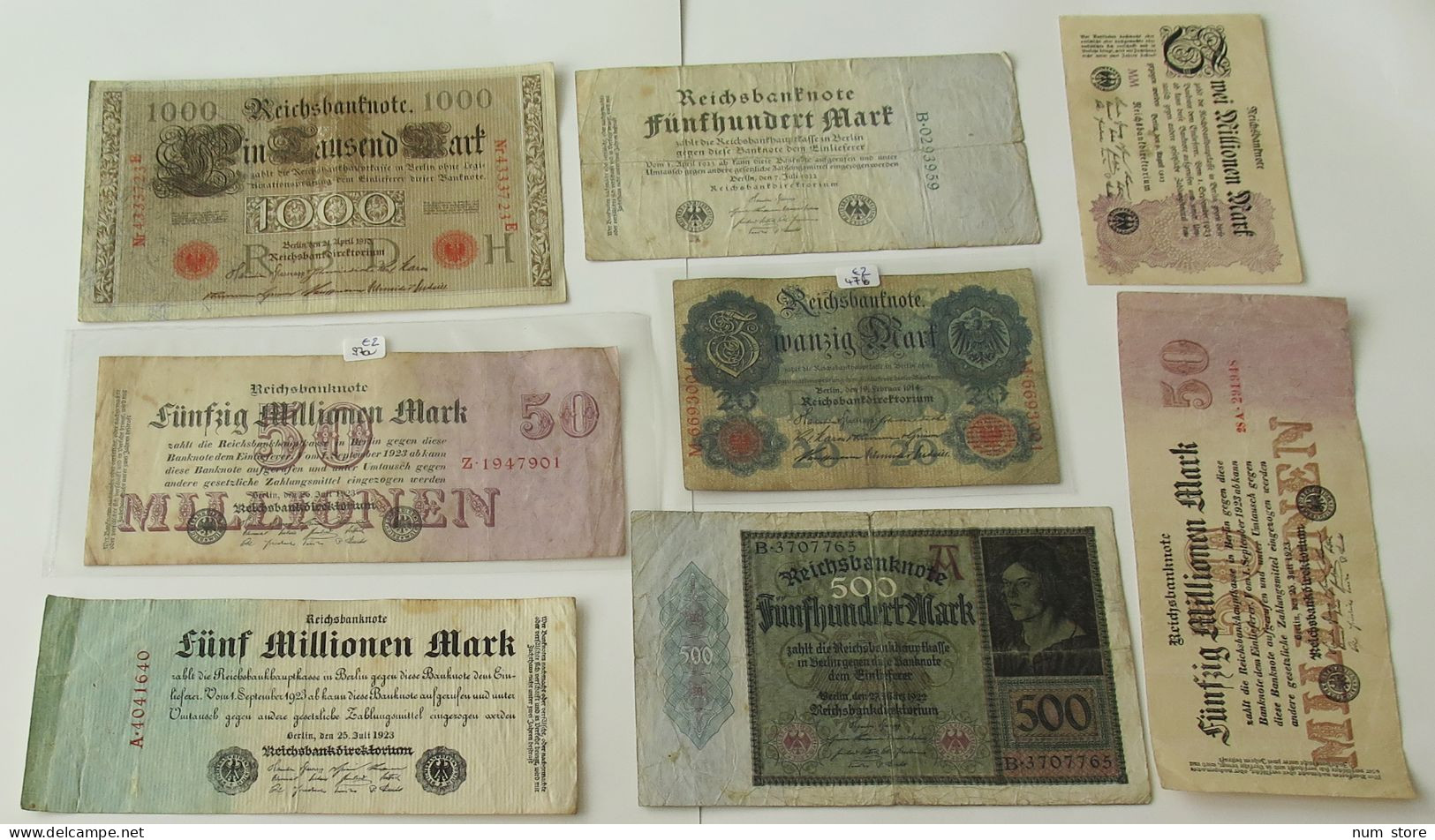 GERMANY COLLECTION BANKNOTES, LOT 15pc EMPIRE #xb 113 - Colecciones