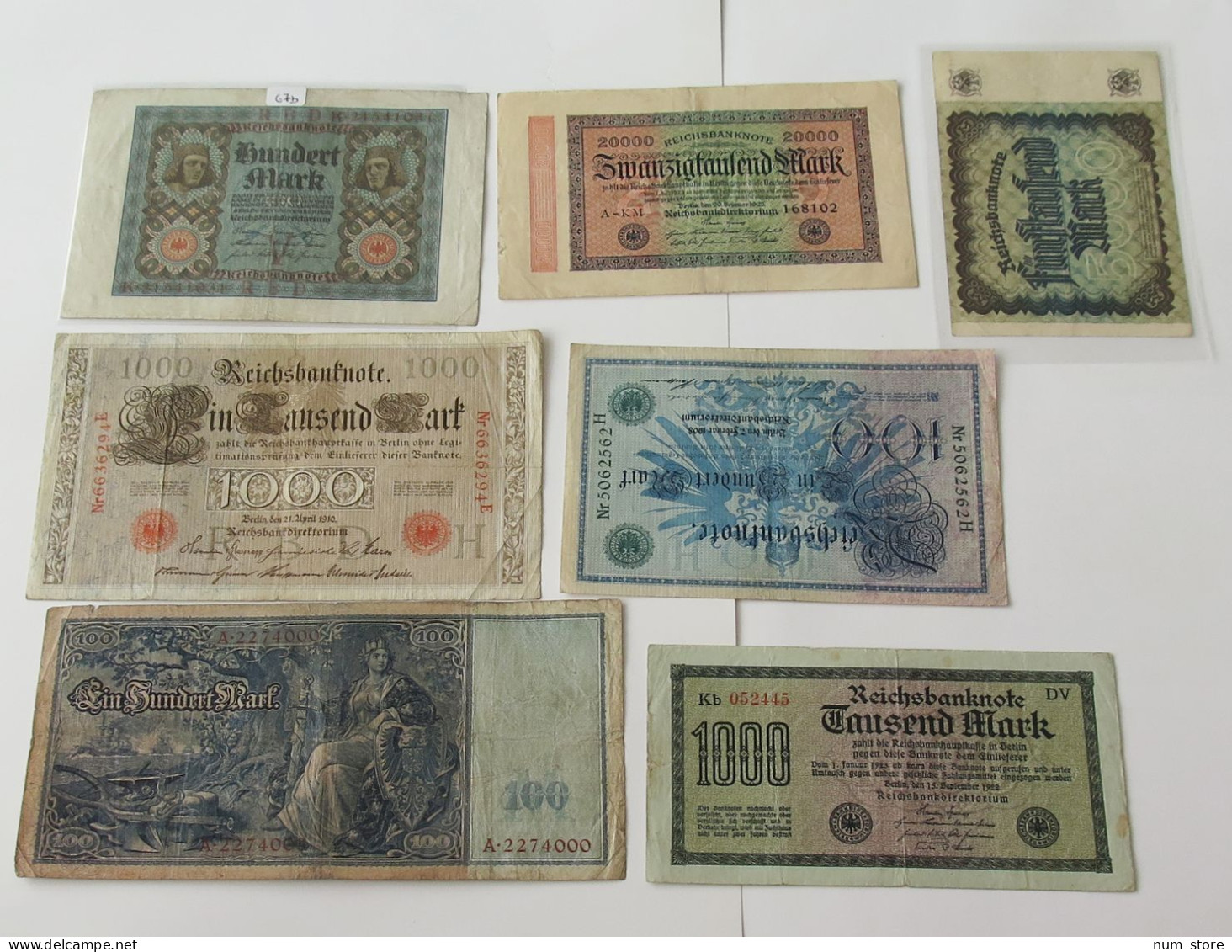 GERMANY COLLECTION BANKNOTES, LOT 15pc EMPIRE #xb 113 - Colecciones