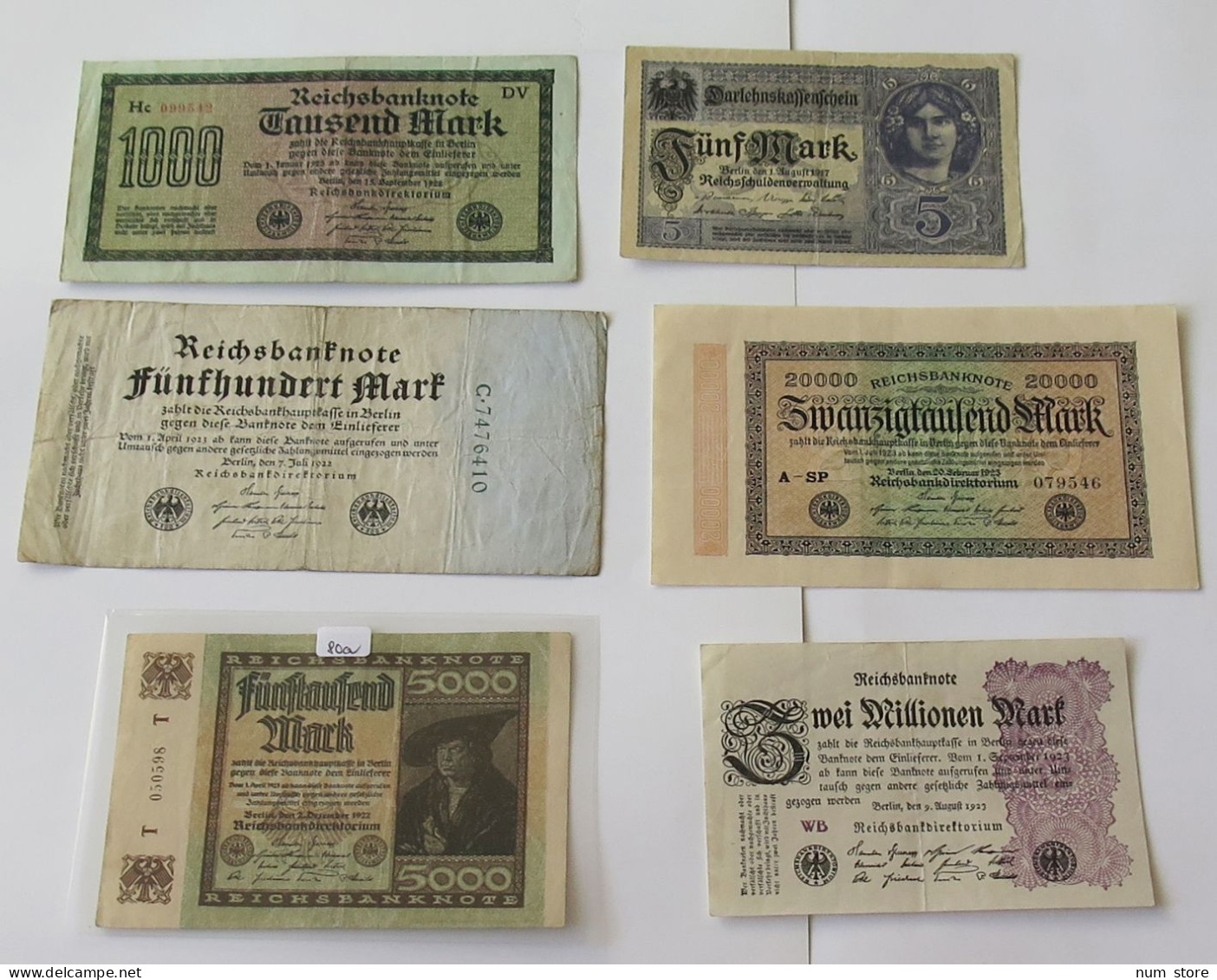 GERMANY COLLECTION BANKNOTES, LOT 15pc EMPIRE #xb 091 - Collezioni