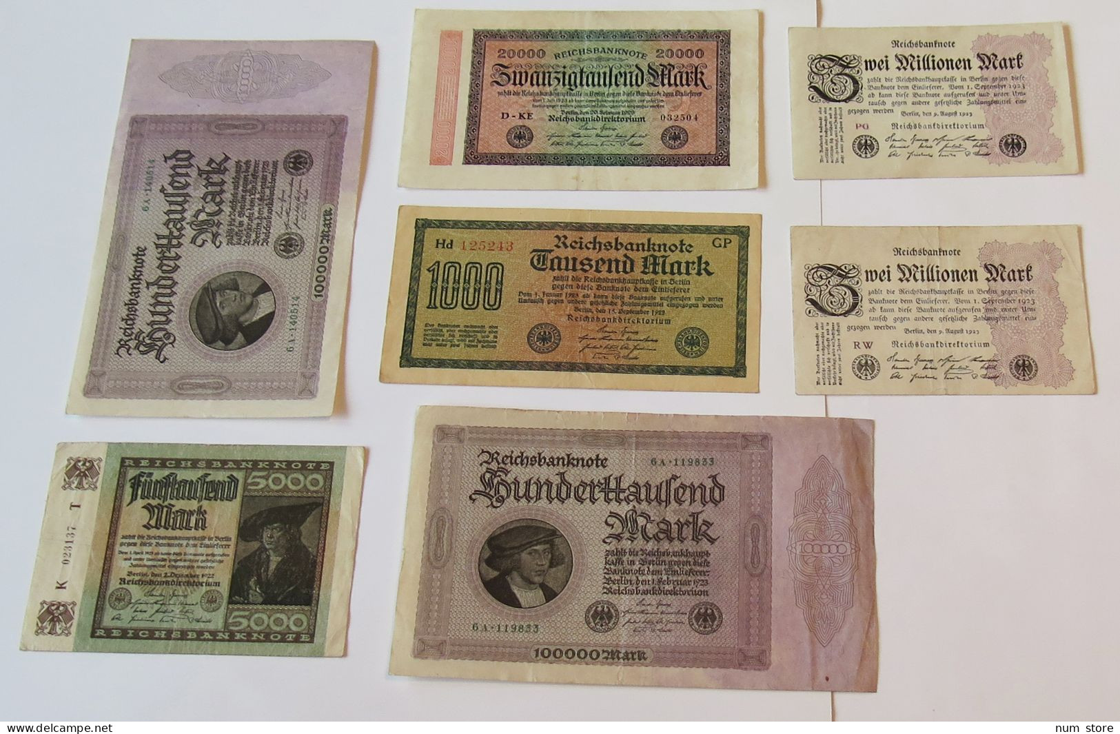 GERMANY COLLECTION BANKNOTES, LOT 15pc EMPIRE #xb 077 - Collections