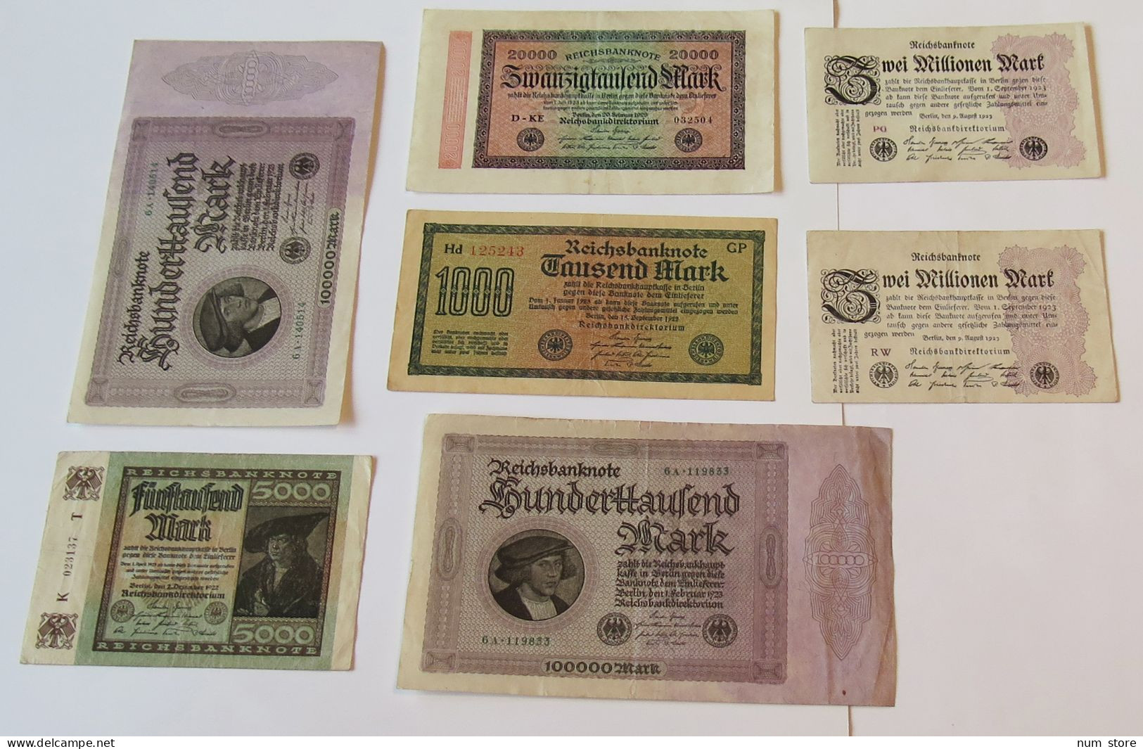 GERMANY COLLECTION BANKNOTES, LOT 15pc EMPIRE #xb 077 - Sammlungen