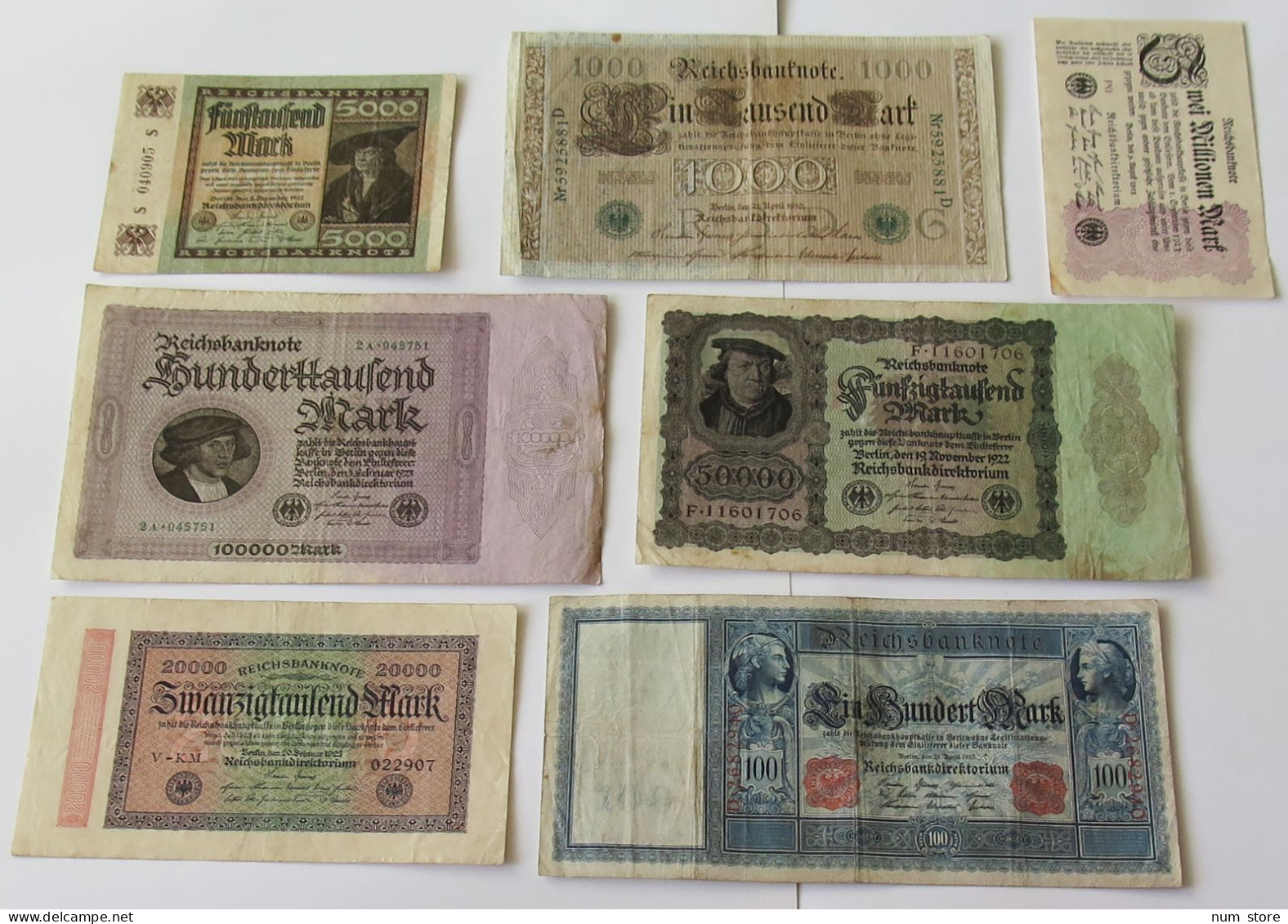 GERMANY COLLECTION BANKNOTES, LOT 15pc EMPIRE #xb 087 - Colecciones