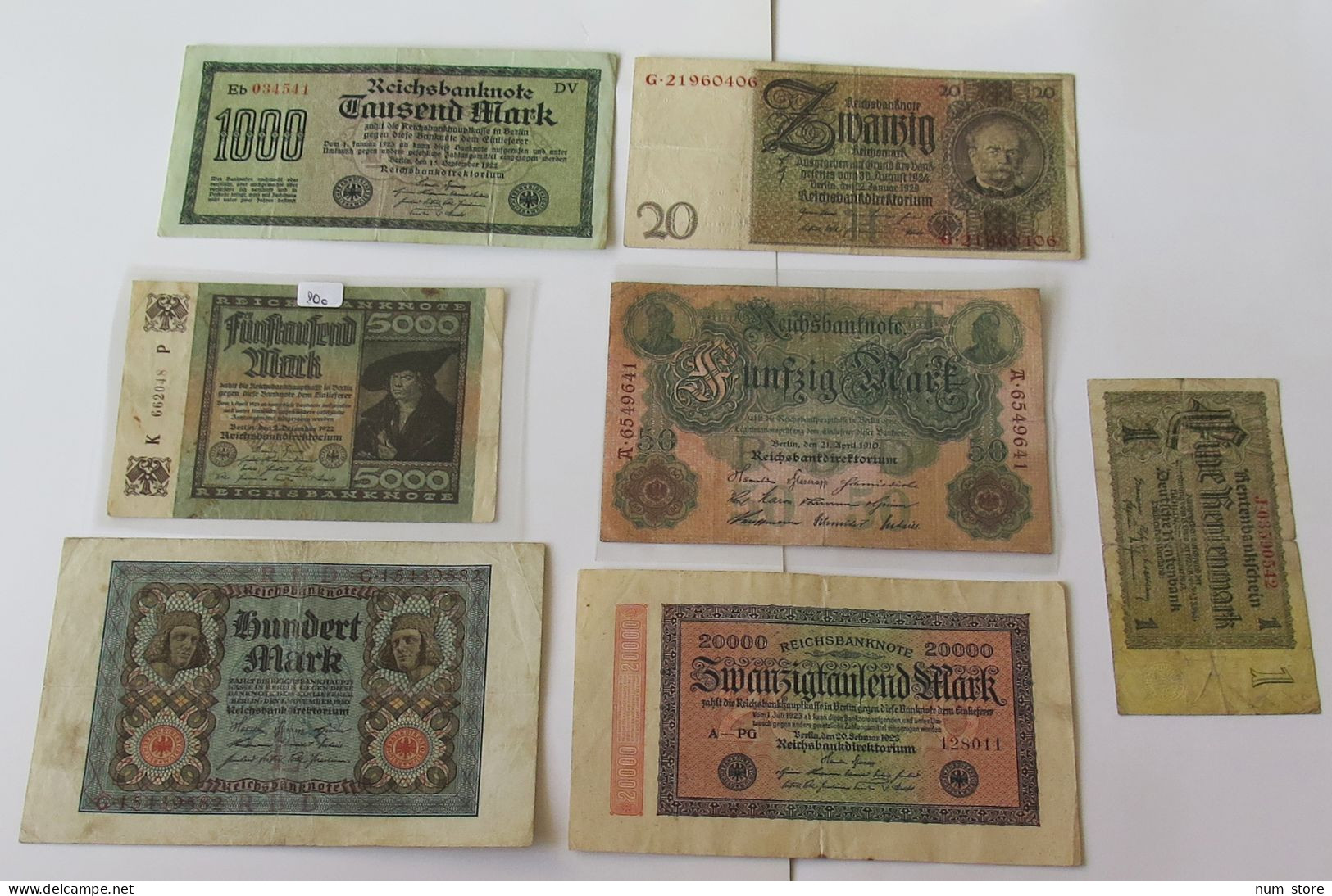 GERMANY COLLECTION BANKNOTES, LOT 15pc EMPIRE #xb 081 - Verzamelingen