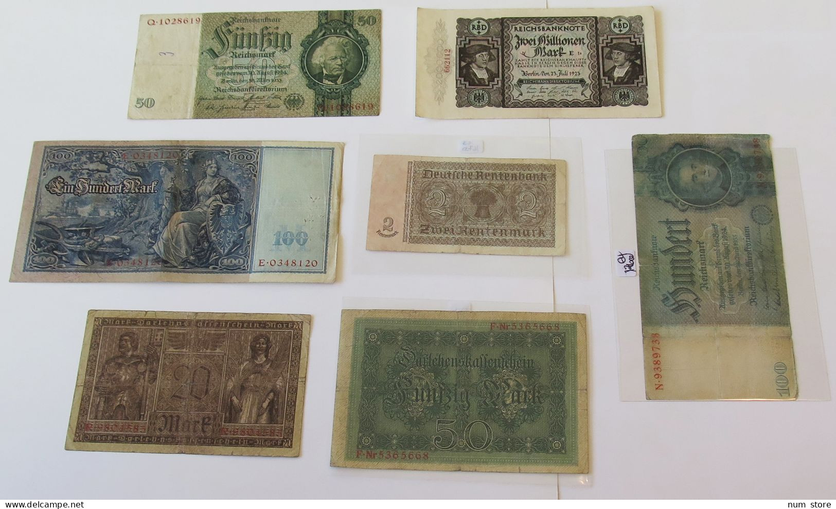 GERMANY COLLECTION BANKNOTES, LOT 15pc EMPIRE #xb 053 - Sammlungen