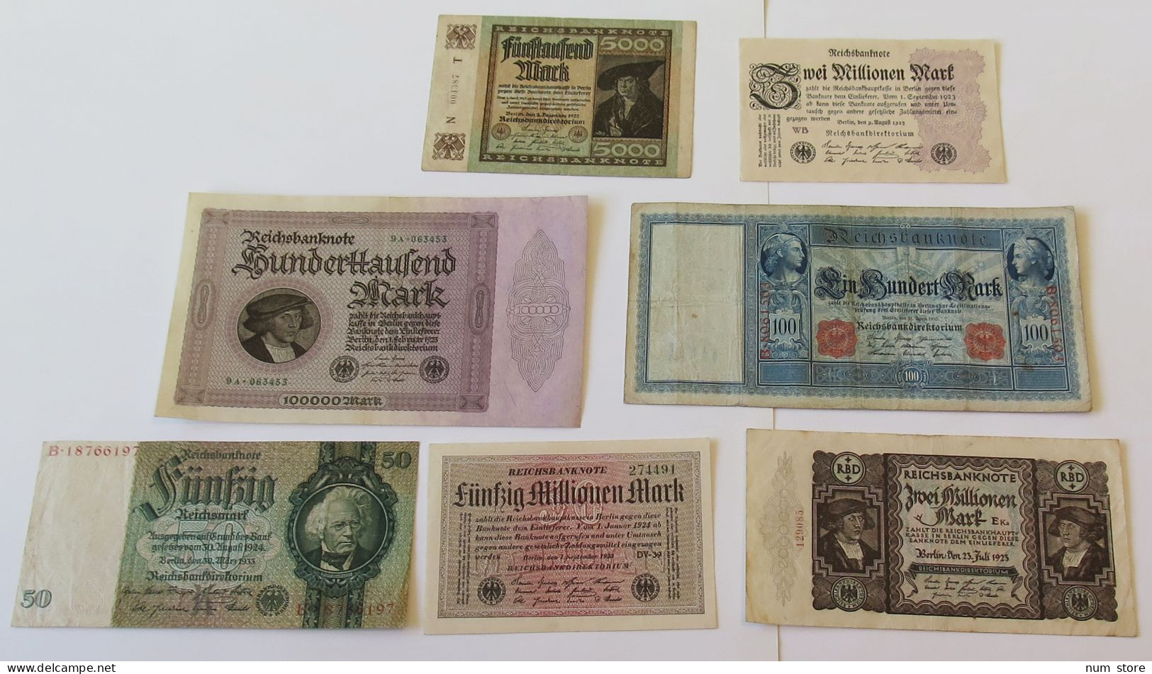 GERMANY COLLECTION BANKNOTES, LOT 15pc EMPIRE #xb 061 - Colecciones