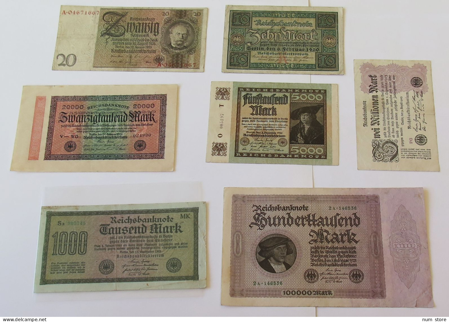 GERMANY COLLECTION BANKNOTES, LOT 15pc EMPIRE #xb 057 - Sammlungen