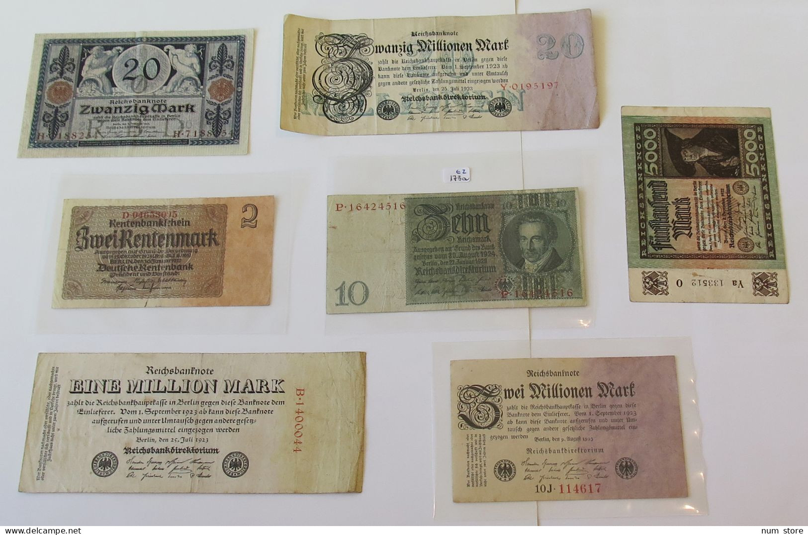 GERMANY COLLECTION BANKNOTES, LOT 15pc EMPIRE #xb 047 - Collections