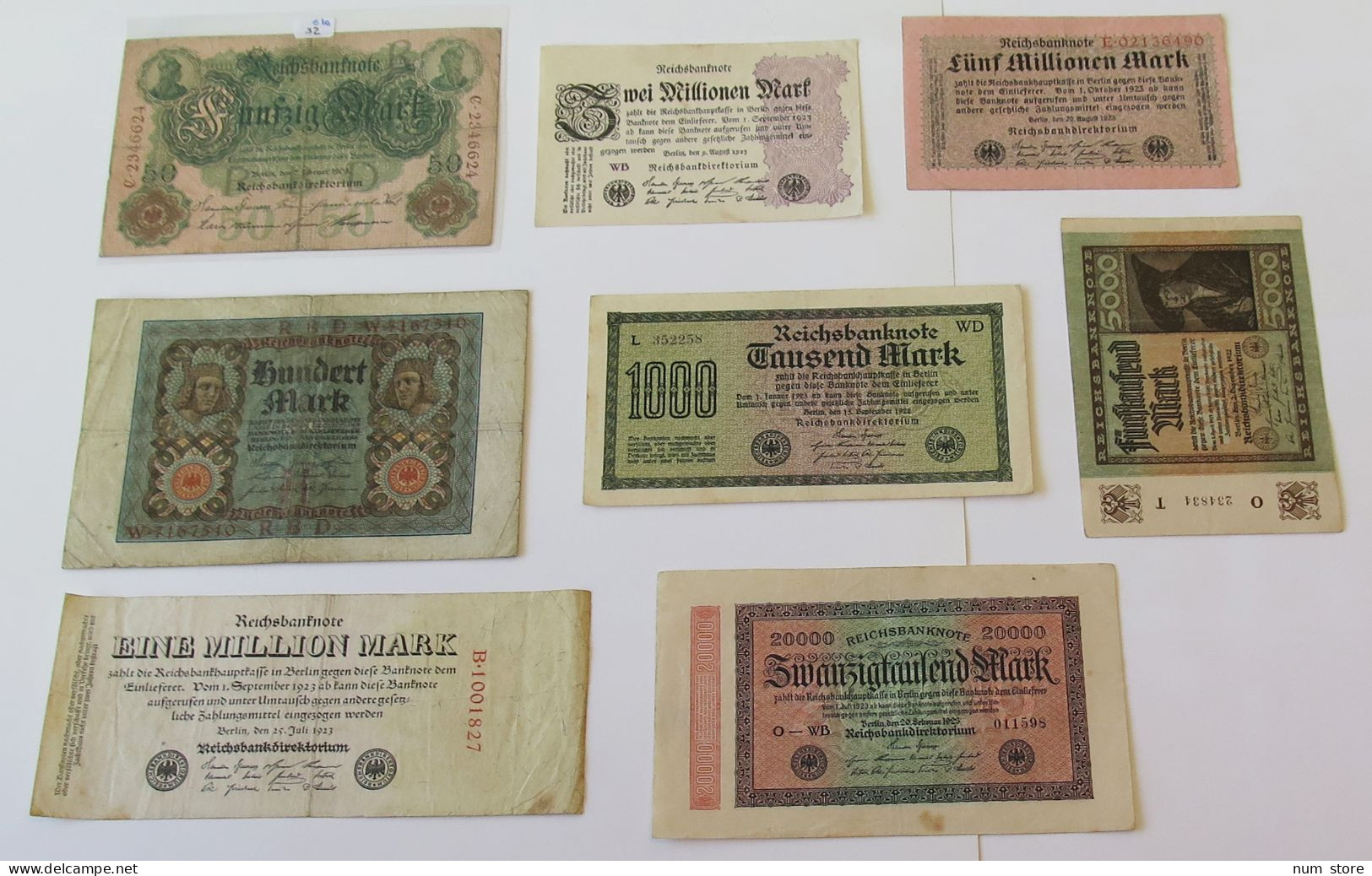 GERMANY COLLECTION BANKNOTES, LOT 15pc EMPIRE #xb 043 - Verzamelingen