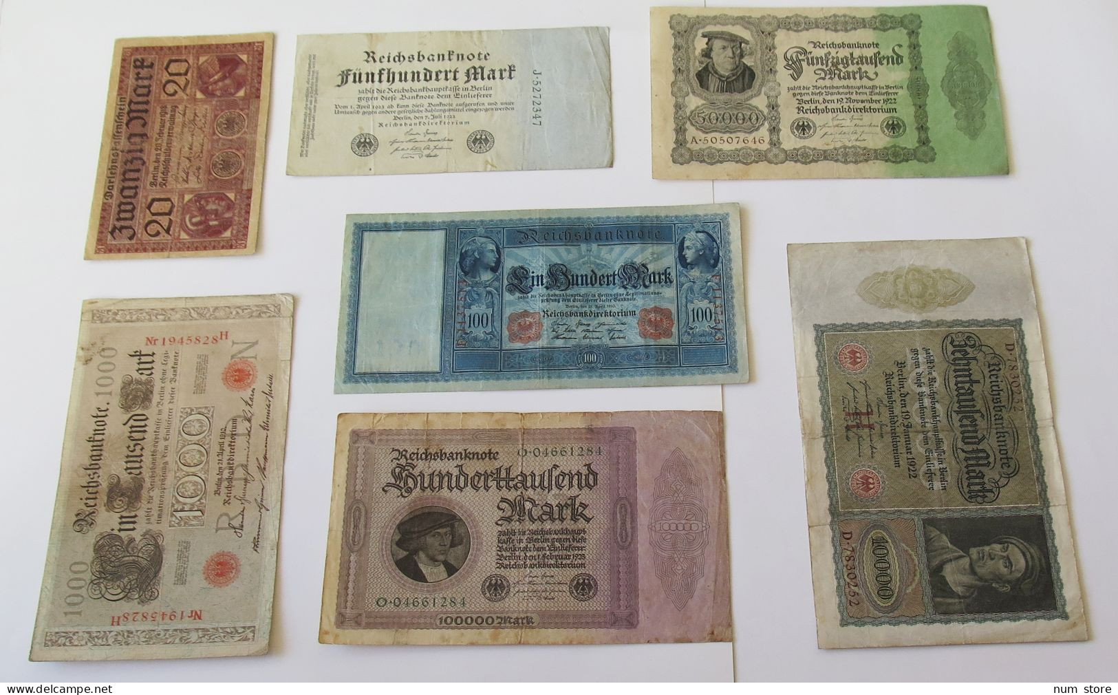 GERMANY COLLECTION BANKNOTES, LOT 15pc EMPIRE #xb 013 - Collezioni