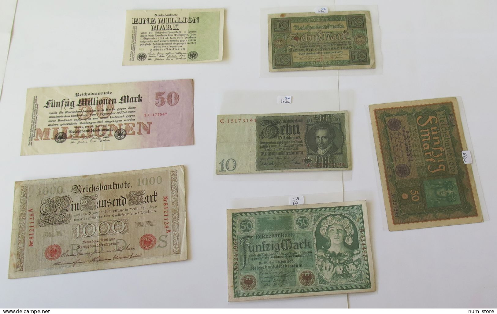 GERMANY COLLECTION BANKNOTES, LOT 15pc EMPIRE #xb 015 - Collezioni