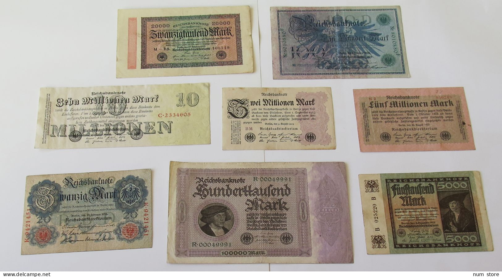 GERMANY COLLECTION BANKNOTES, LOT 15pc EMPIRE #xb 003 - Verzamelingen
